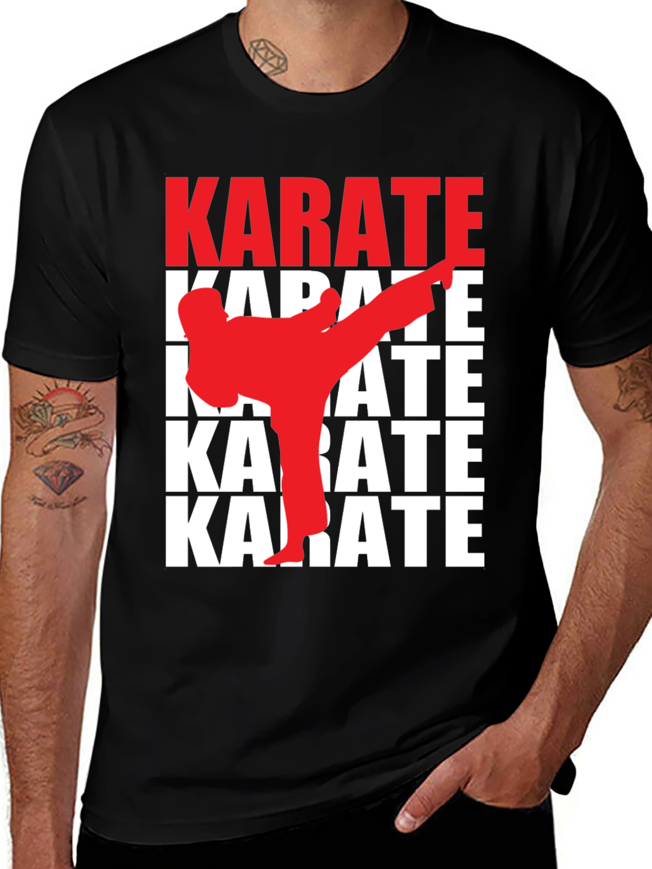 Karate Kick T-Shirt - Martial Arts Graphic Tee