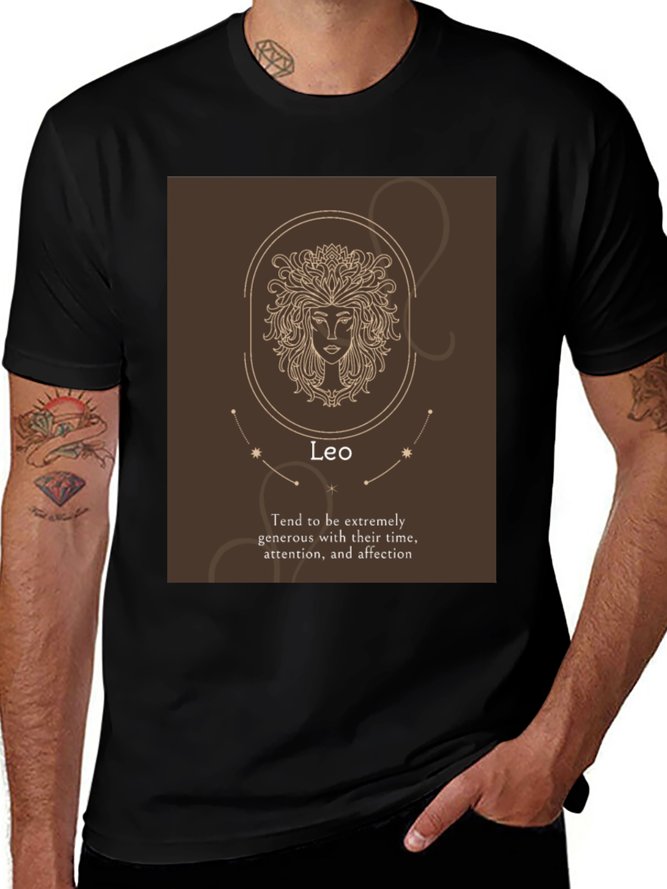 Variant 6 of Leo Zodiac T-Shirt - Generous & Affectionate