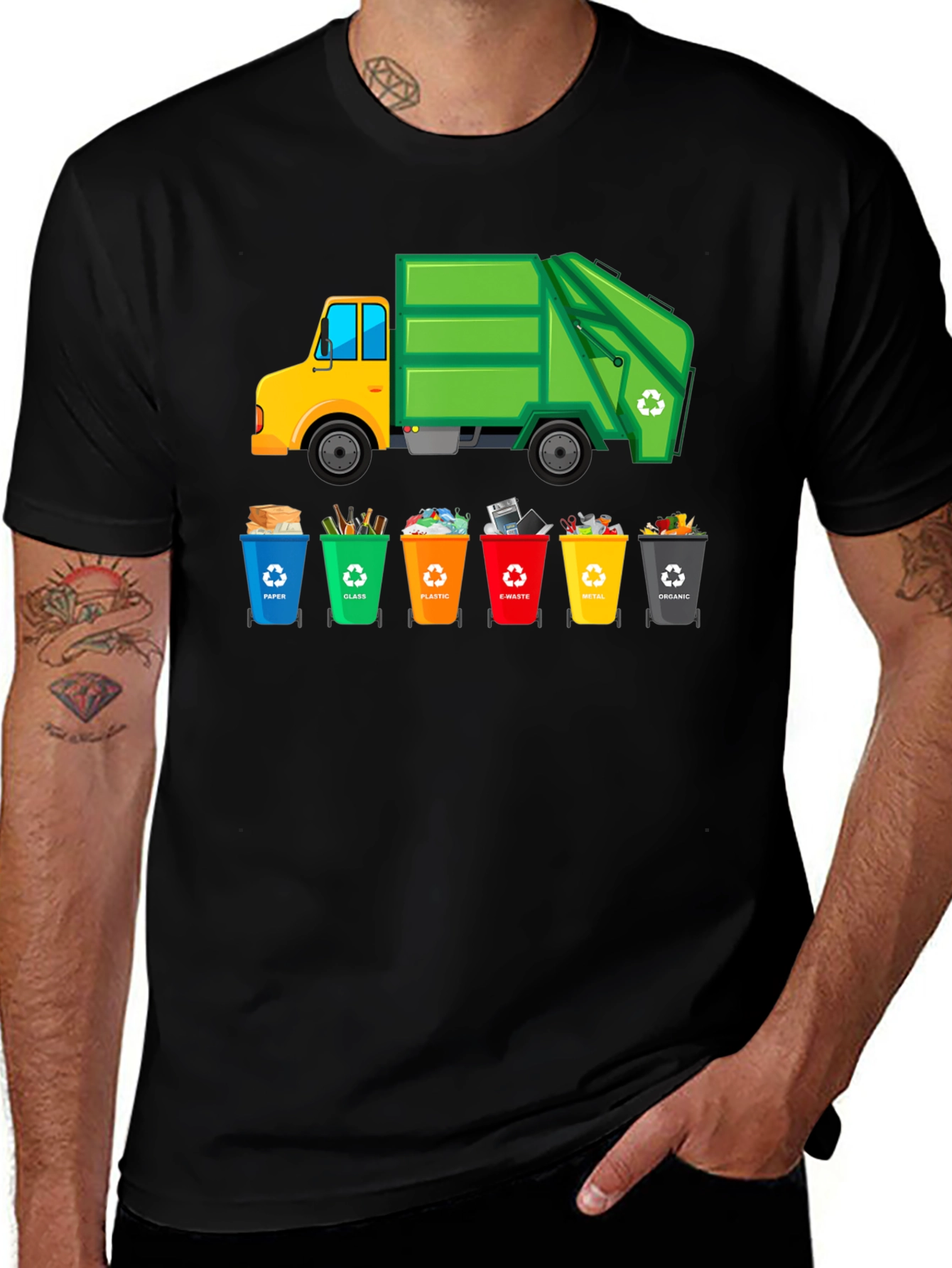 Recycling Truck T-Shirt - Sort Your Waste!