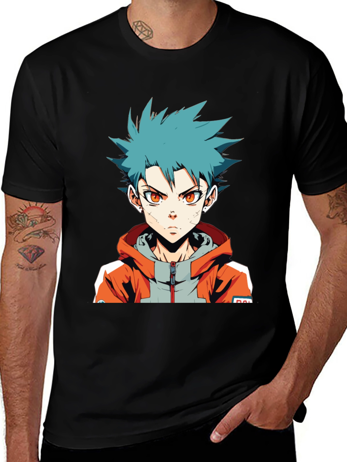 Variant 7 of Anime Boy Graphic Tee - Stylish Cotton T-Shirt