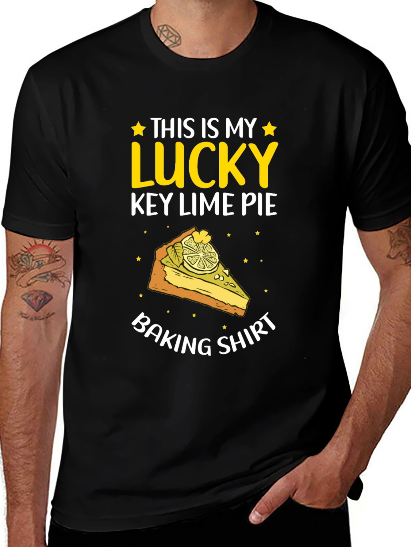 Variant 18 of Lucky Key Lime Pie Baking T-Shirt