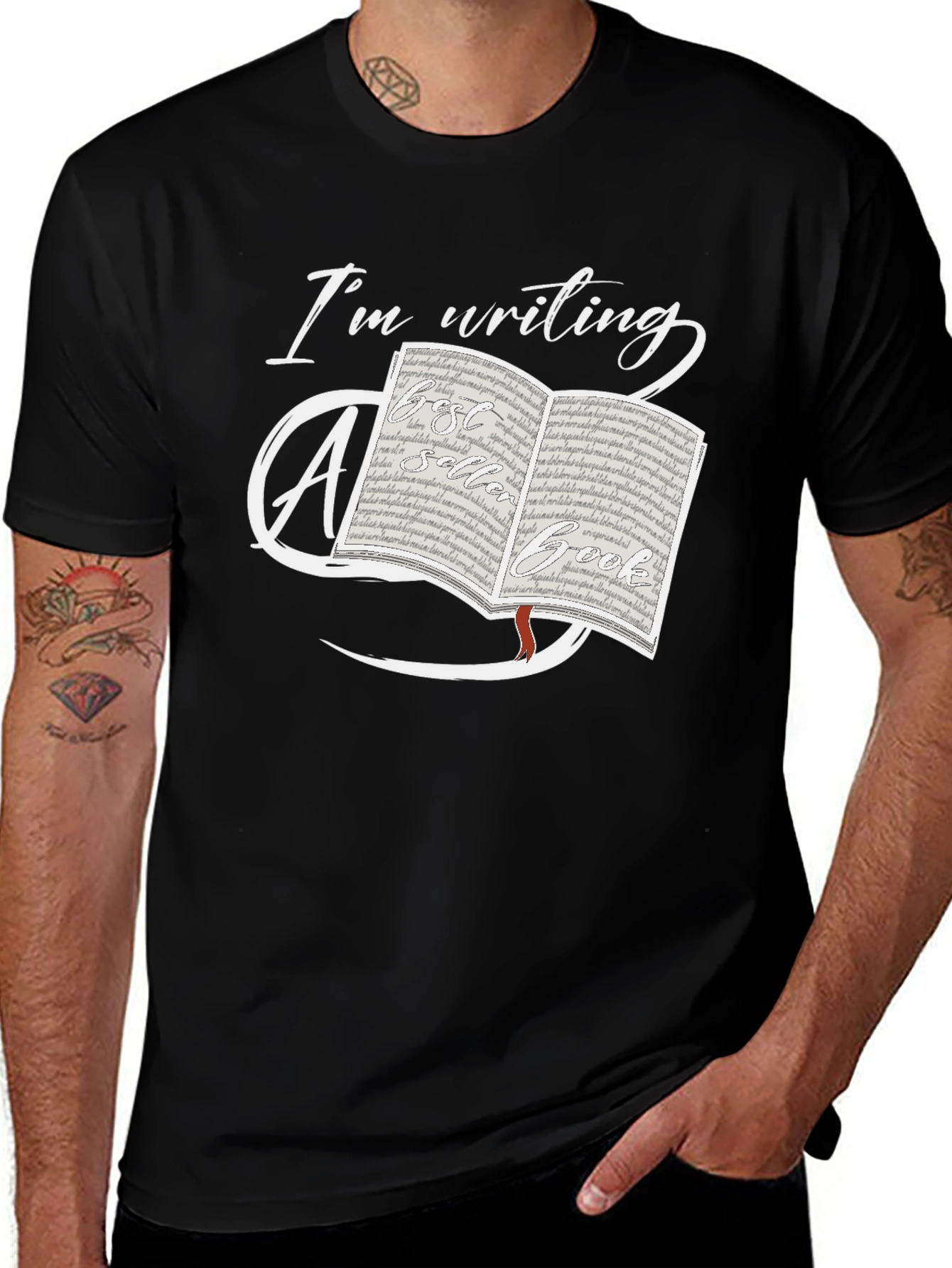 Variant 7 of I'm Writing a Best Seller Book Graphic T-Shirt