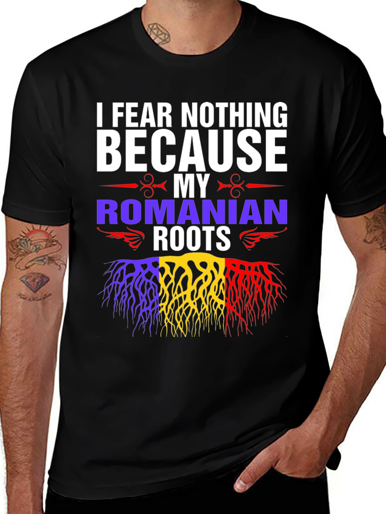 Romanian Roots T-Shirt - I Fear Nothing Tee