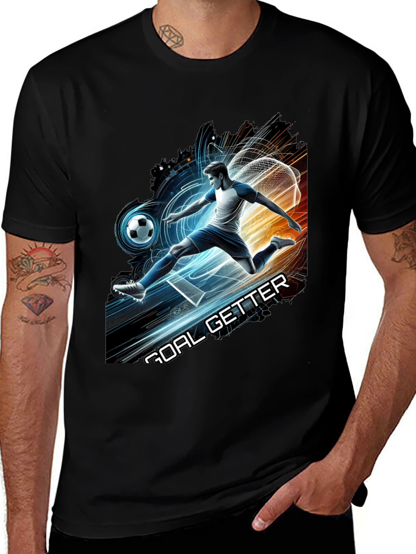 Black Goal Getter Graphic Tee main image