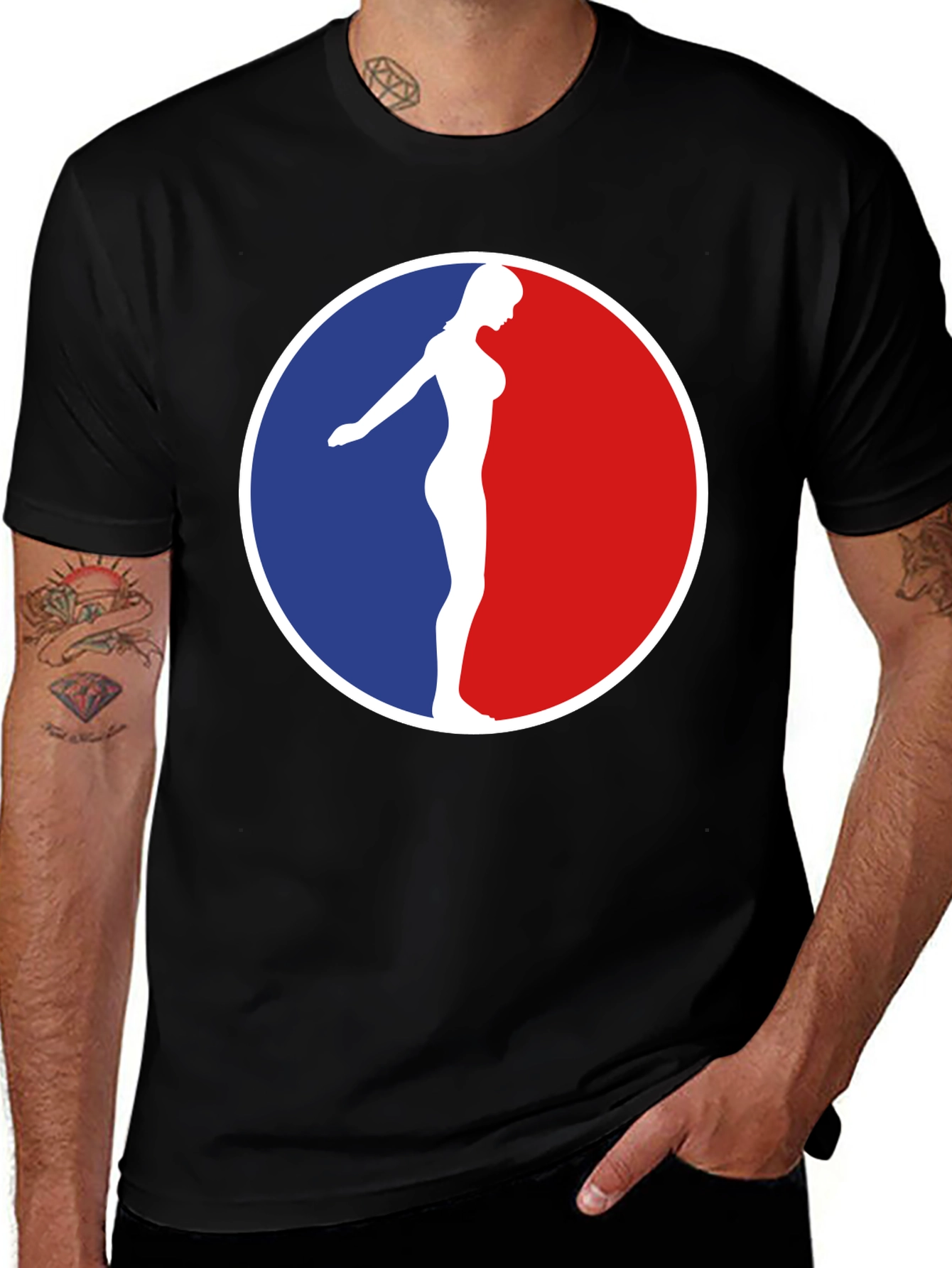 Variant 19 of Retro Silhouette T-Shirt - USA Colors