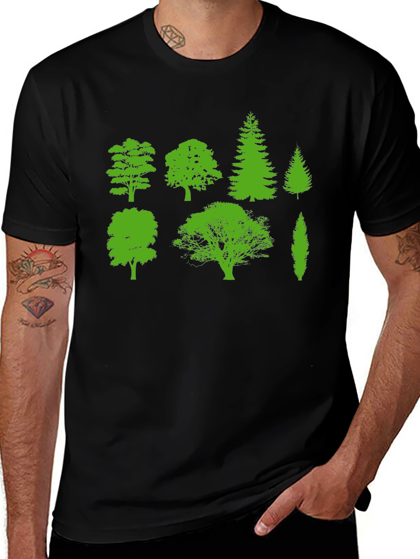 Variant 2 of Nature Lover Tree Silhouette T-Shirt