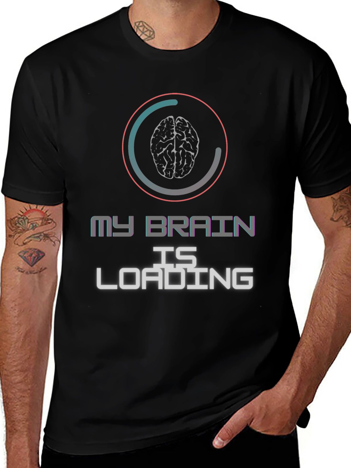 Variant 19 of My Brain is Loading Graphic T-Shirt