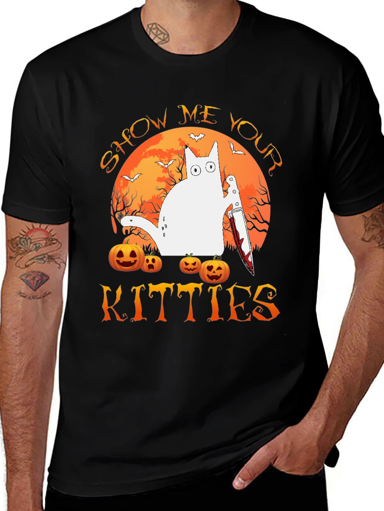 Halloween Show Me Your Kitties T-Shirt