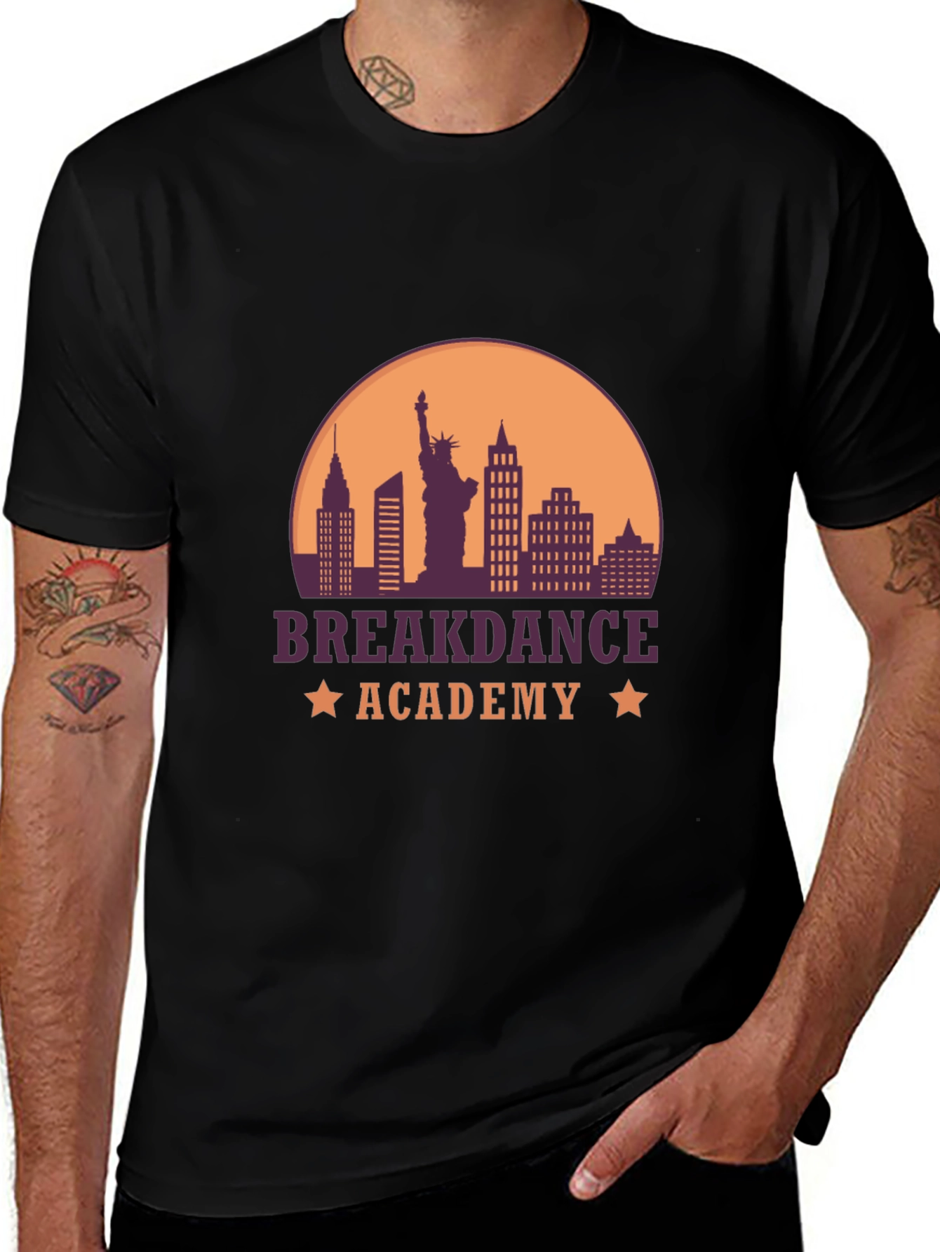 Variant 8 of Breakdance Academy T-Shirt - NYC Skyline
