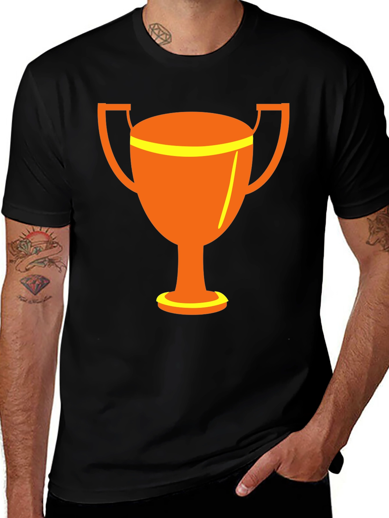 Variant 21 of Trophy Graphic Black T-Shirt