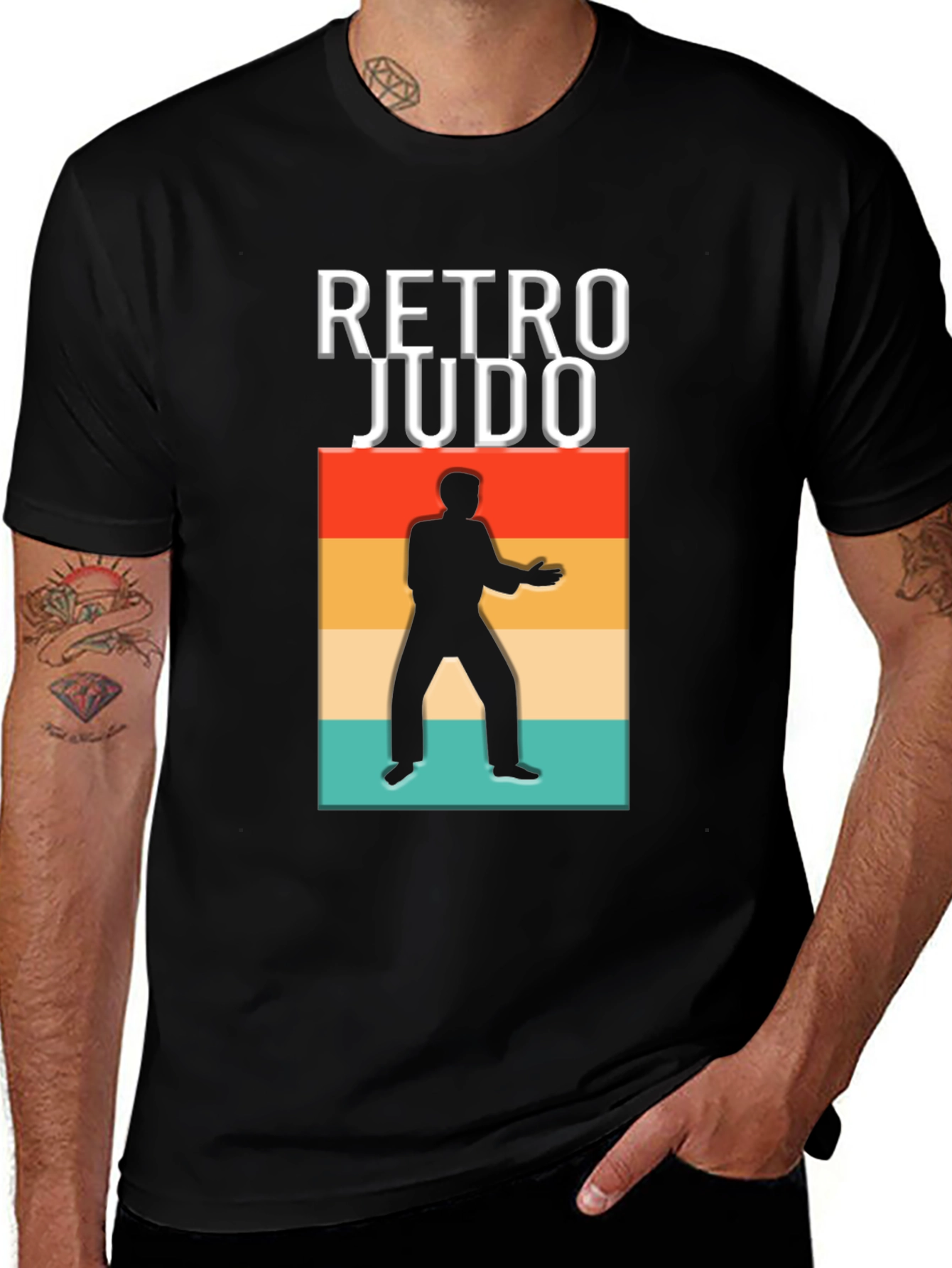 Variant 18 of Retro Judo Graphic Tee - Martial Arts Style