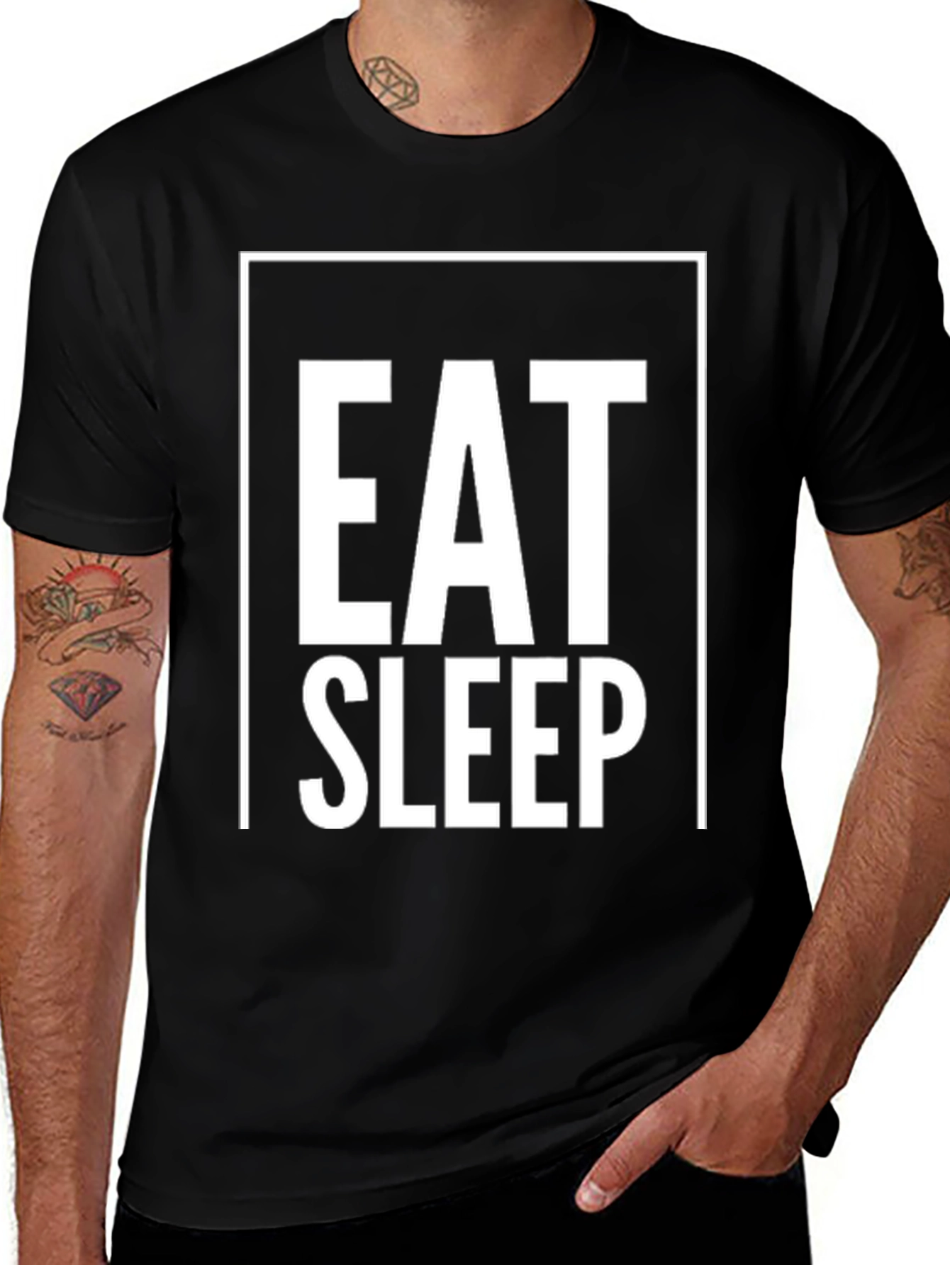 Variant 5 of Eat Sleep Graphic Tee - Men's Short Sleeve T-Shirt