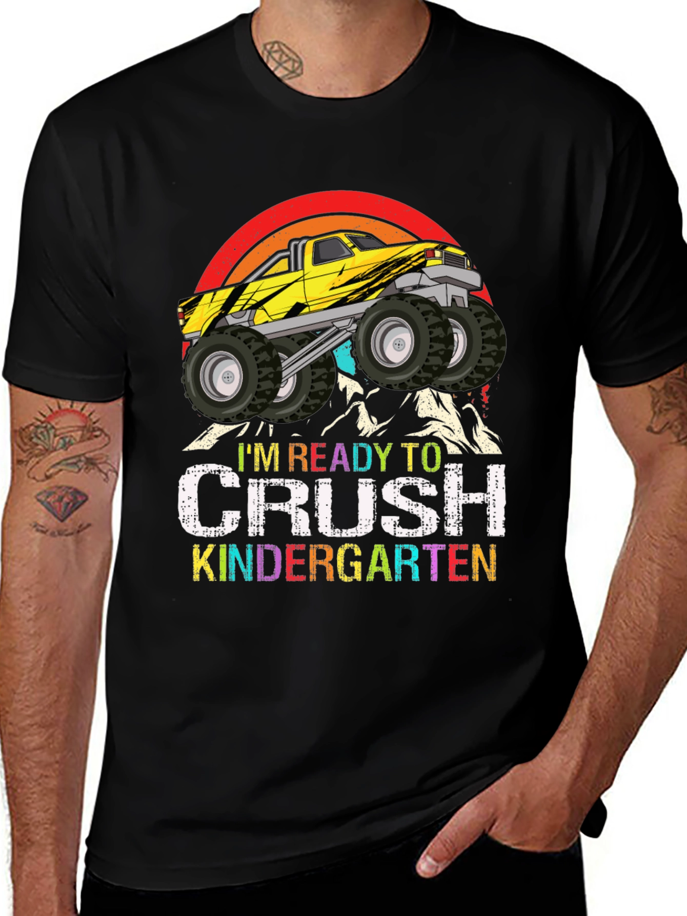 Variant 30 of Ready to Crush Kindergarten Monster Truck T-Shirt