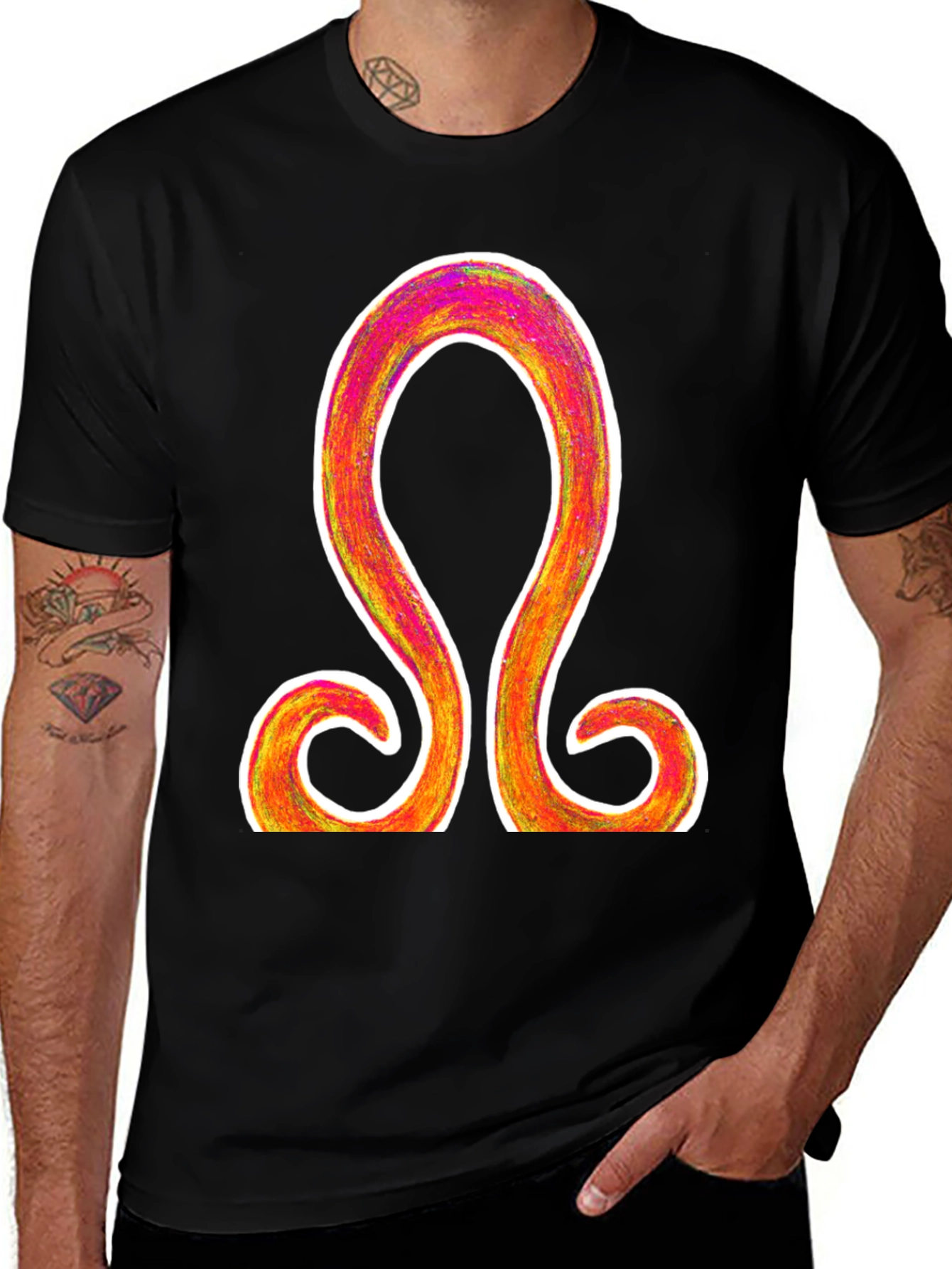 Variant 12 of Omega Symbol Graphic Tee - Stylish and Unique Design