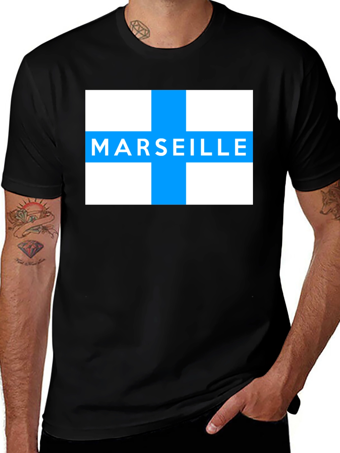 Marseille T-Shirt France Flag