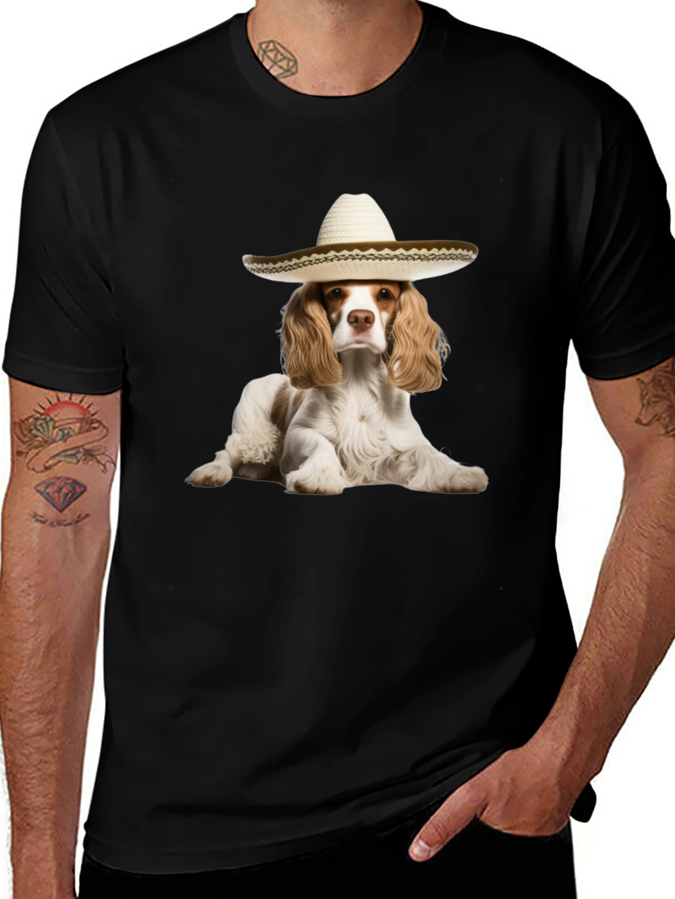 Variant 21 of Dog Sombrero Graphic Tee - Funny Pet Lover T-Shirt