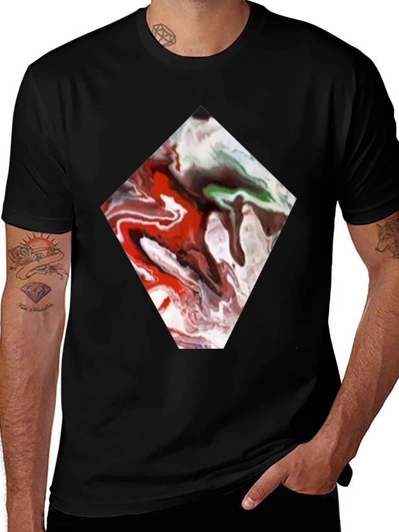 Variant 15 of Abstract Diamond Tee - Unique Graphic Print