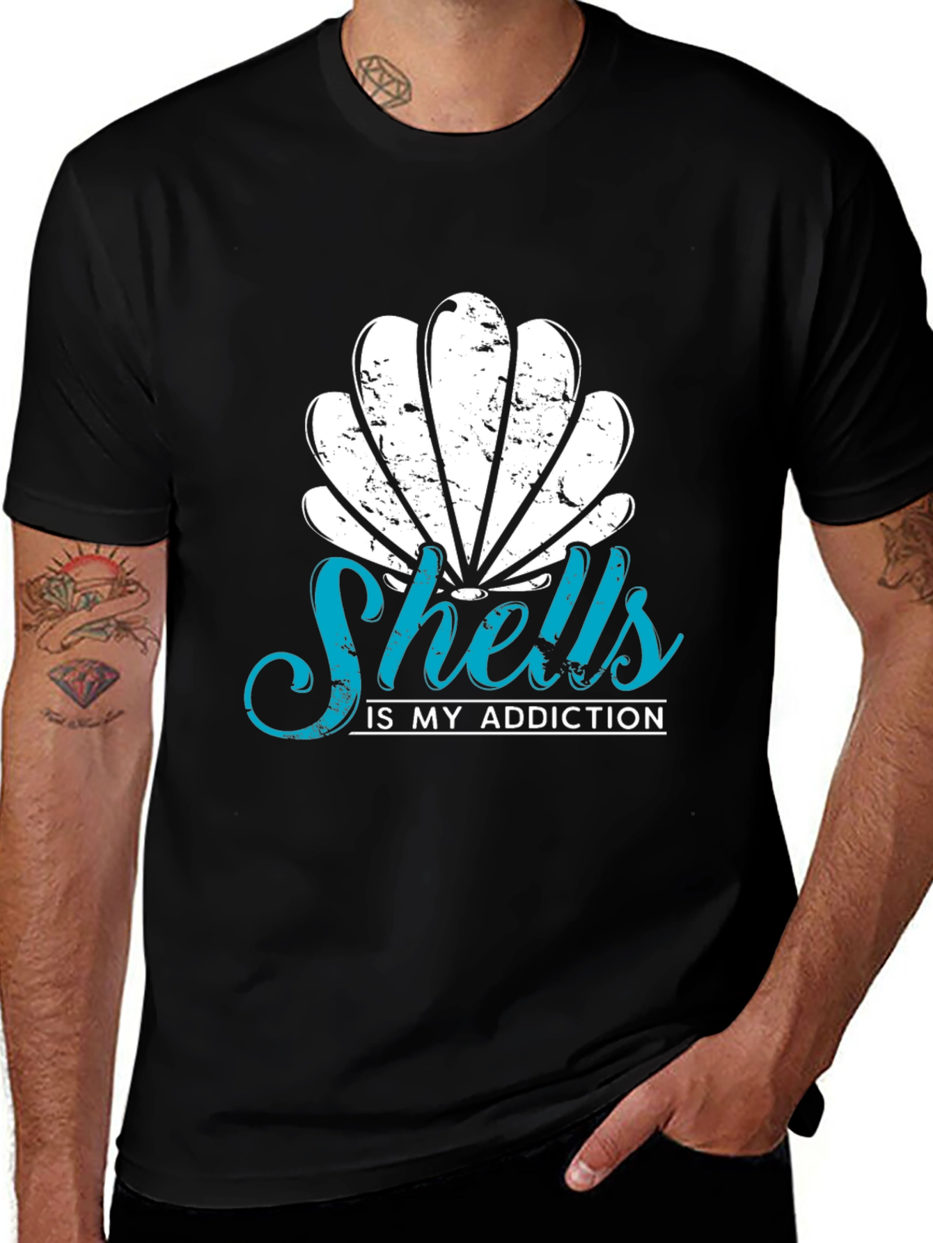 Variant 4 of Shells Is My Addiction Graphic Tee