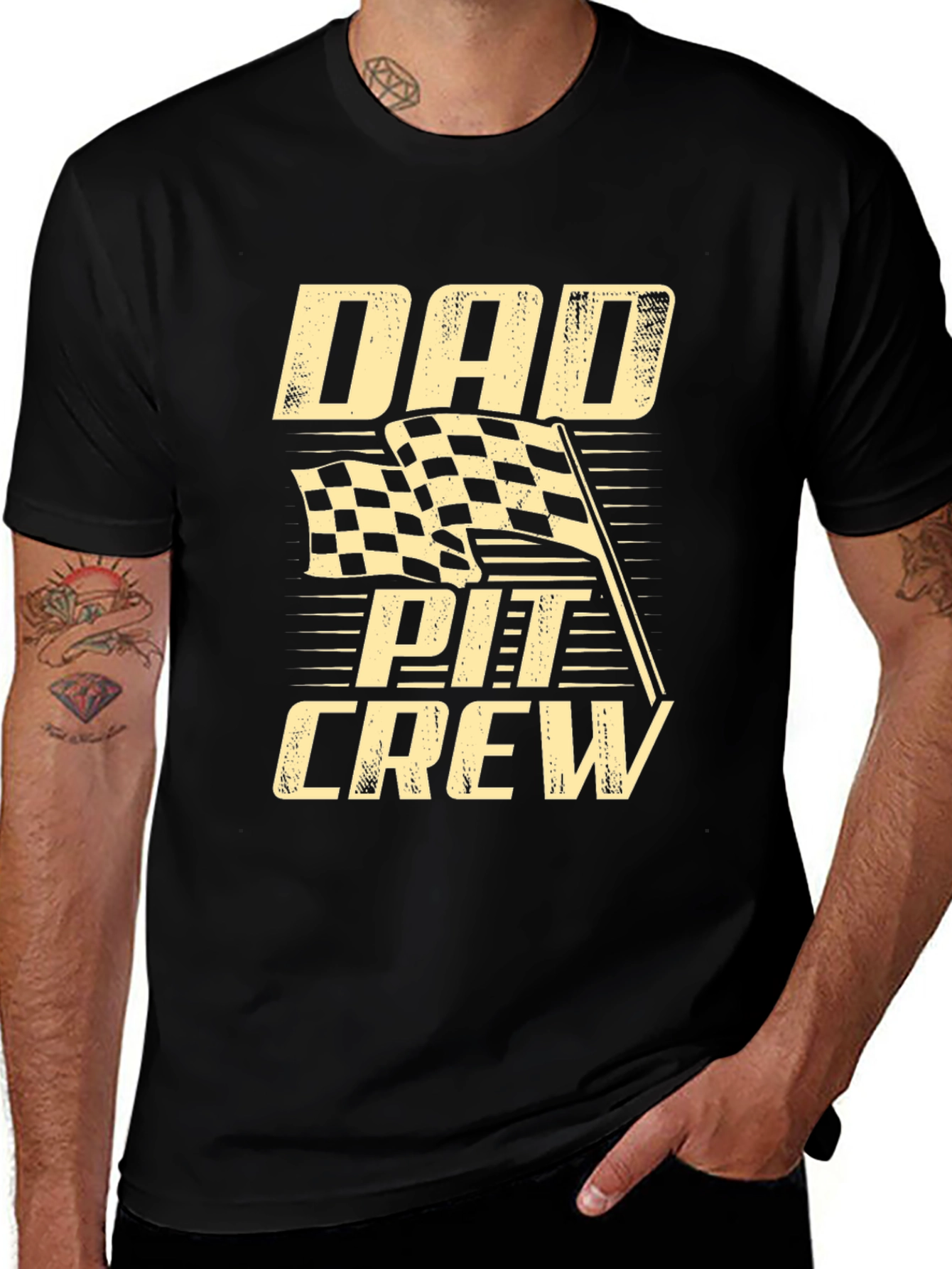 Variant 22 of Dad Pit Crew T-Shirt - Racing Fan Tee