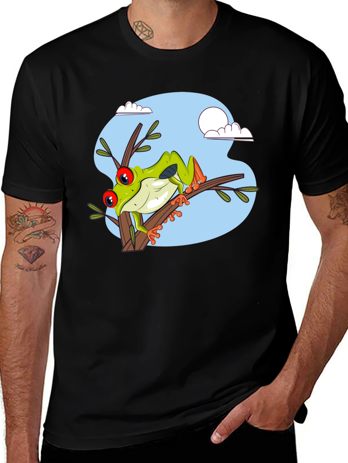 Variant 9 of Frog on Branch Graphic T-Shirt