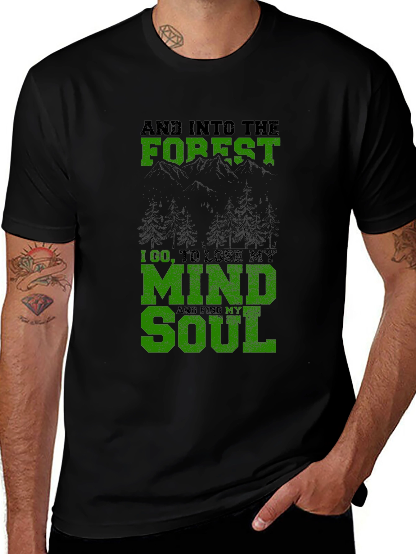 Variant 7 of Forest Mind and Soul Graphic Tee