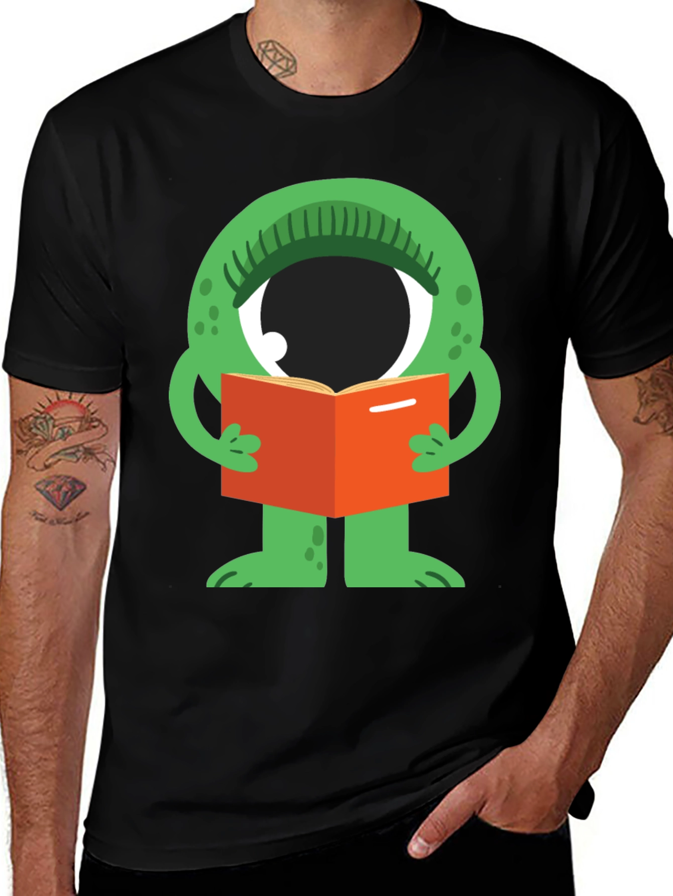 Variant 11 of Monster Reading Book Graphic T-Shirt