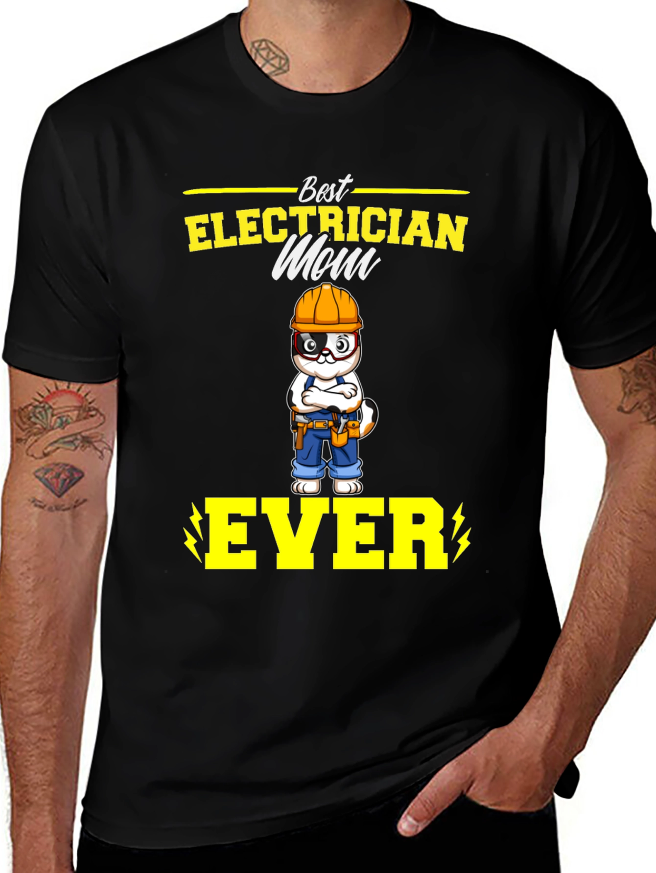 Variant 5 of Best Electrician Mom Ever T-Shirt - Funny Gift