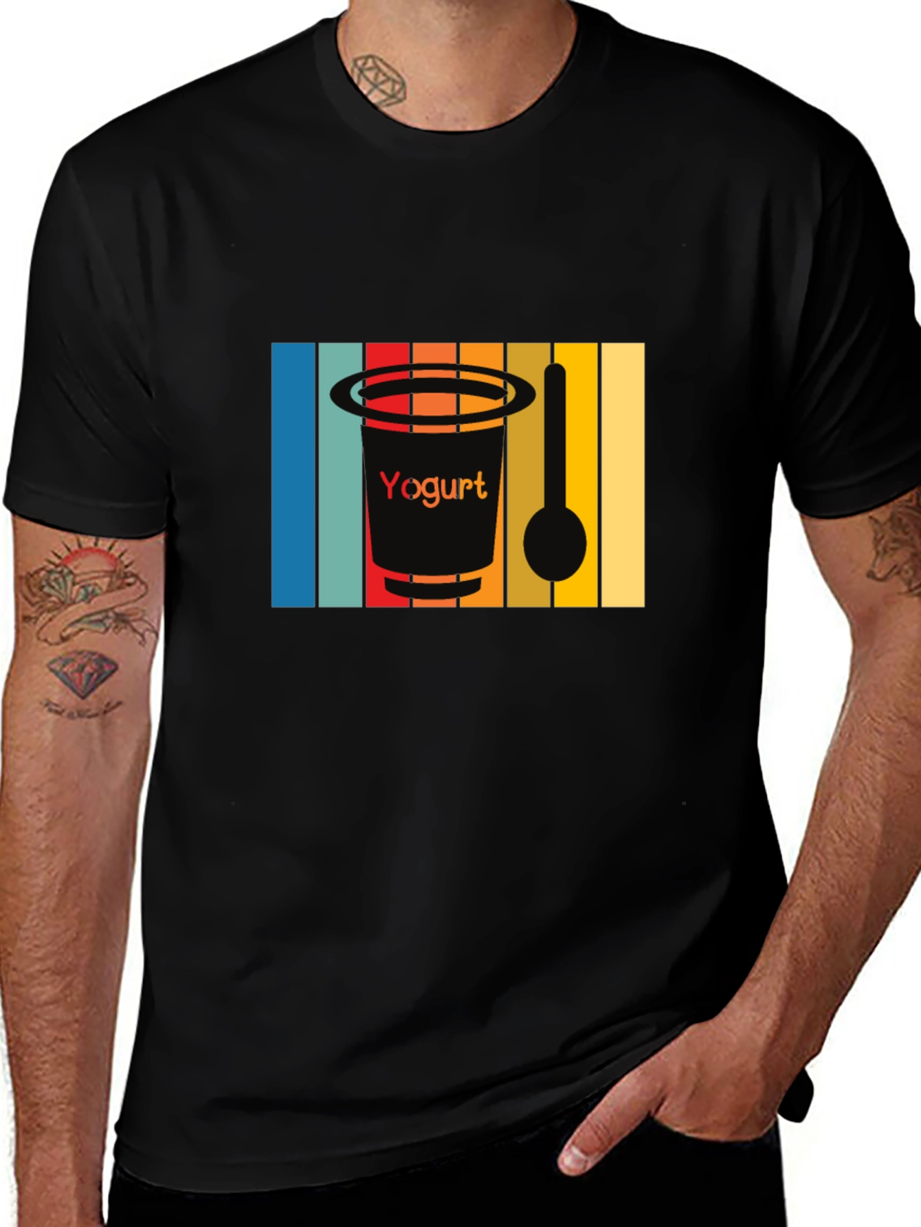 Variant 26 of Yogurt Lover Retro Graphic T-Shirt