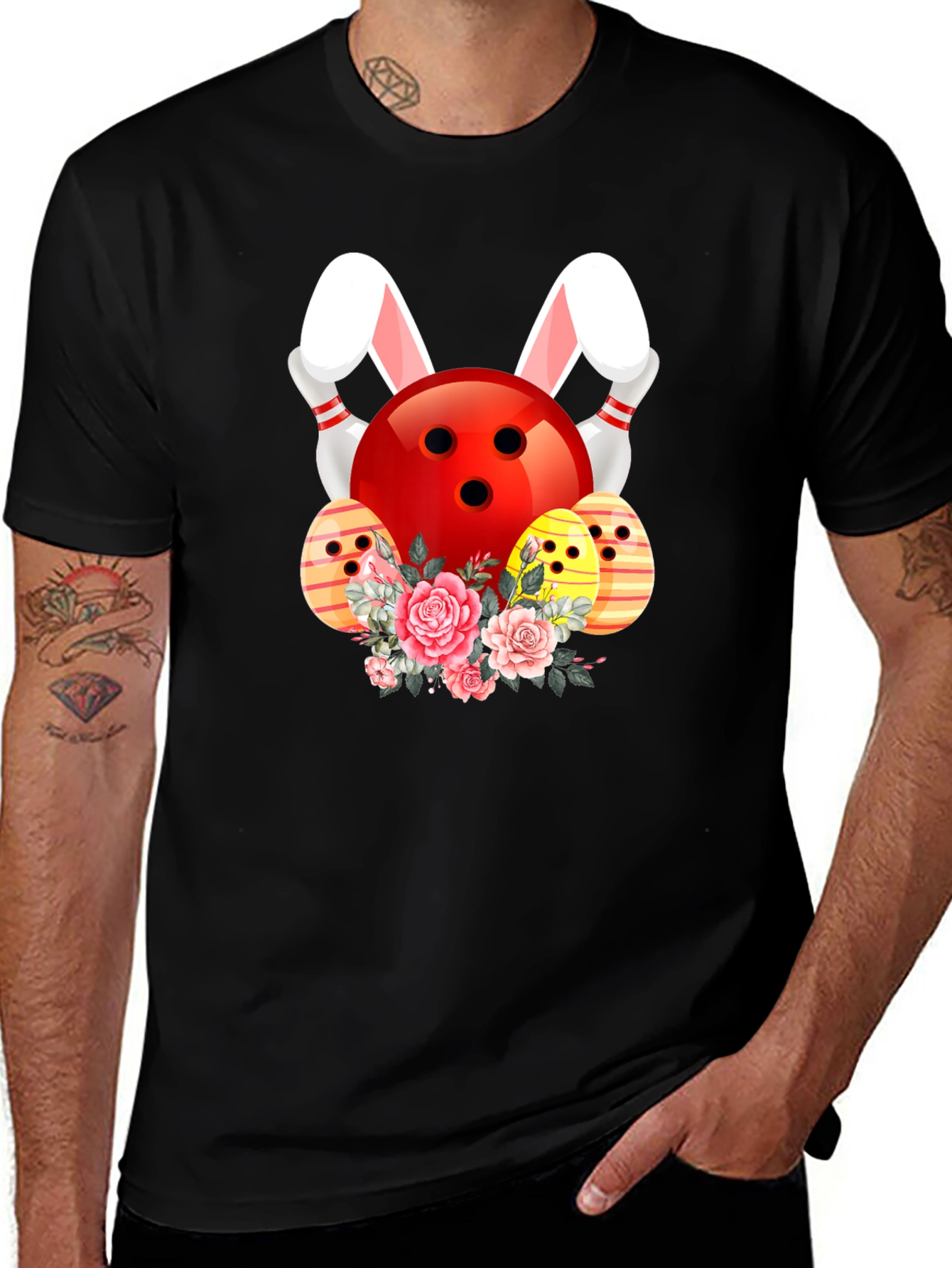 Variant 16 of Bowling Easter Bunny T-Shirt