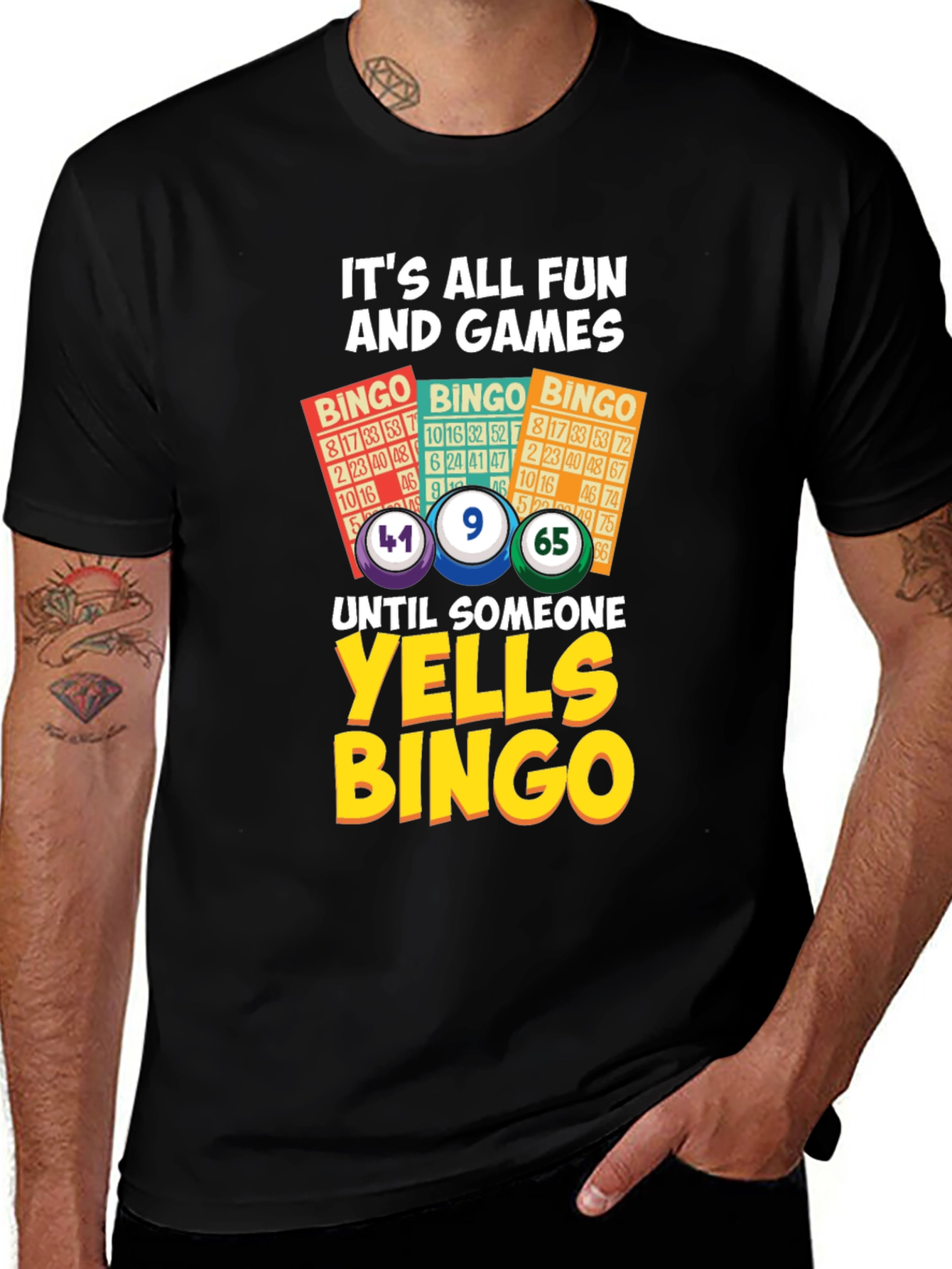 Variant 29 of Funny Bingo T-Shirt - It's All Fun and Games