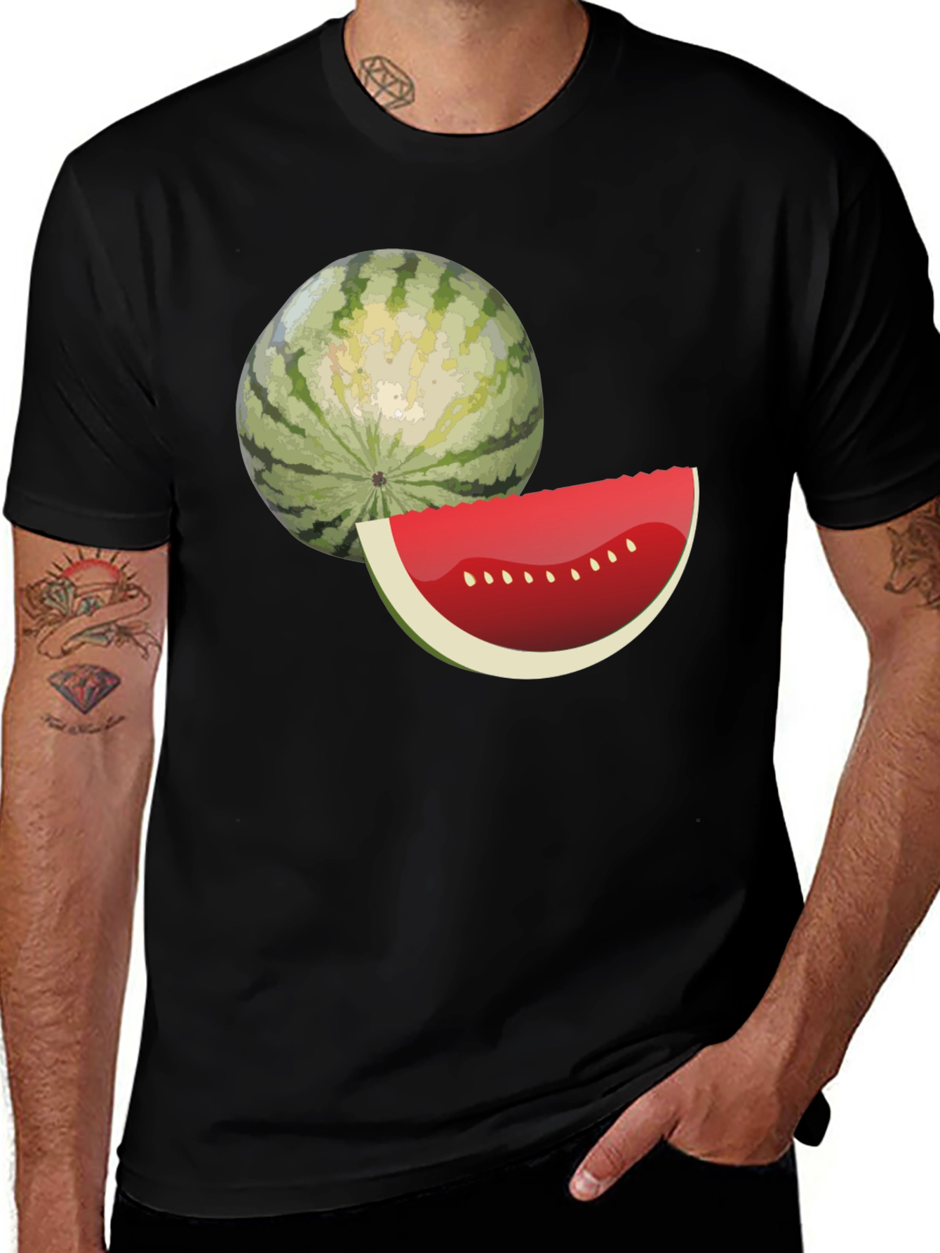 Variant 23 of Watermelon Graphic Tee - Summer Style
