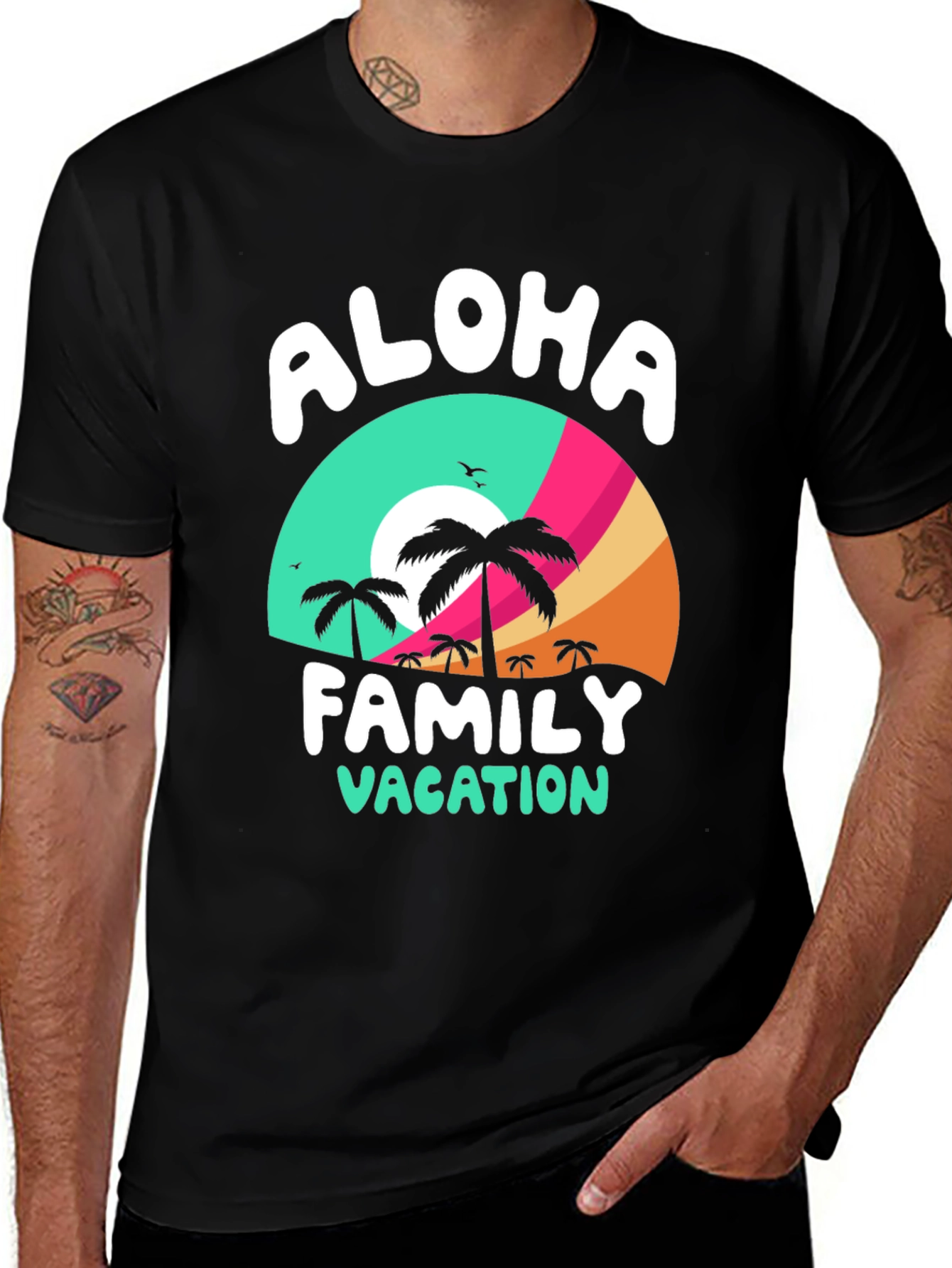 Aloha Family Vacation Graphic Tee