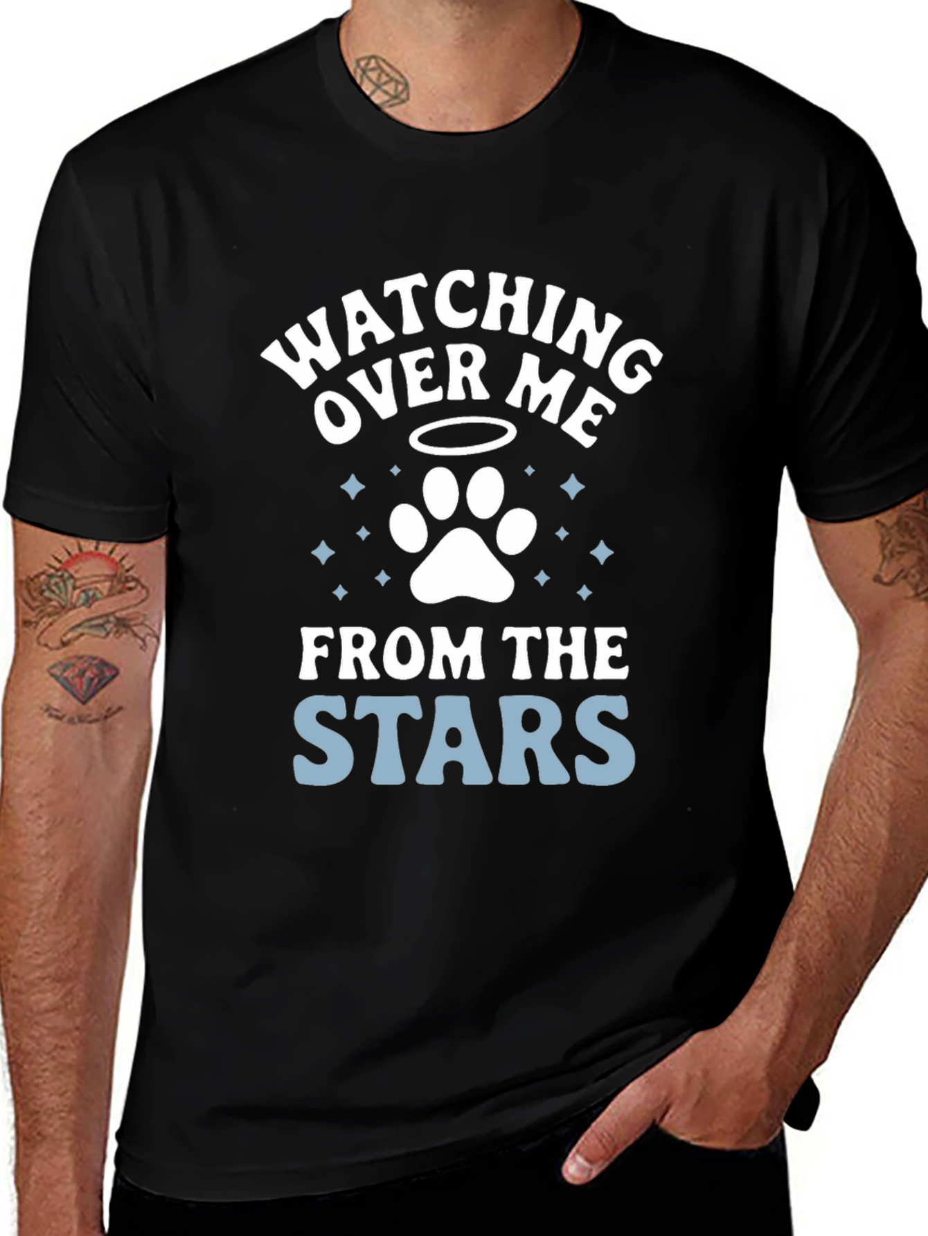 Watching Over Me Pet Loss Memorial T-Shirt