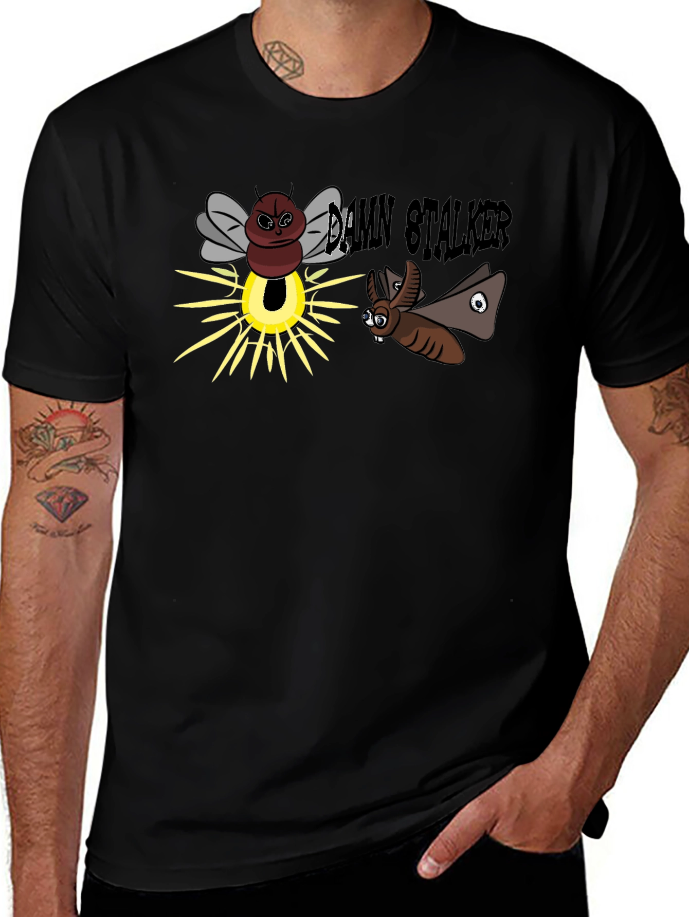 Variant 26 of Damn Stalker Cartoon Graphic T-Shirt