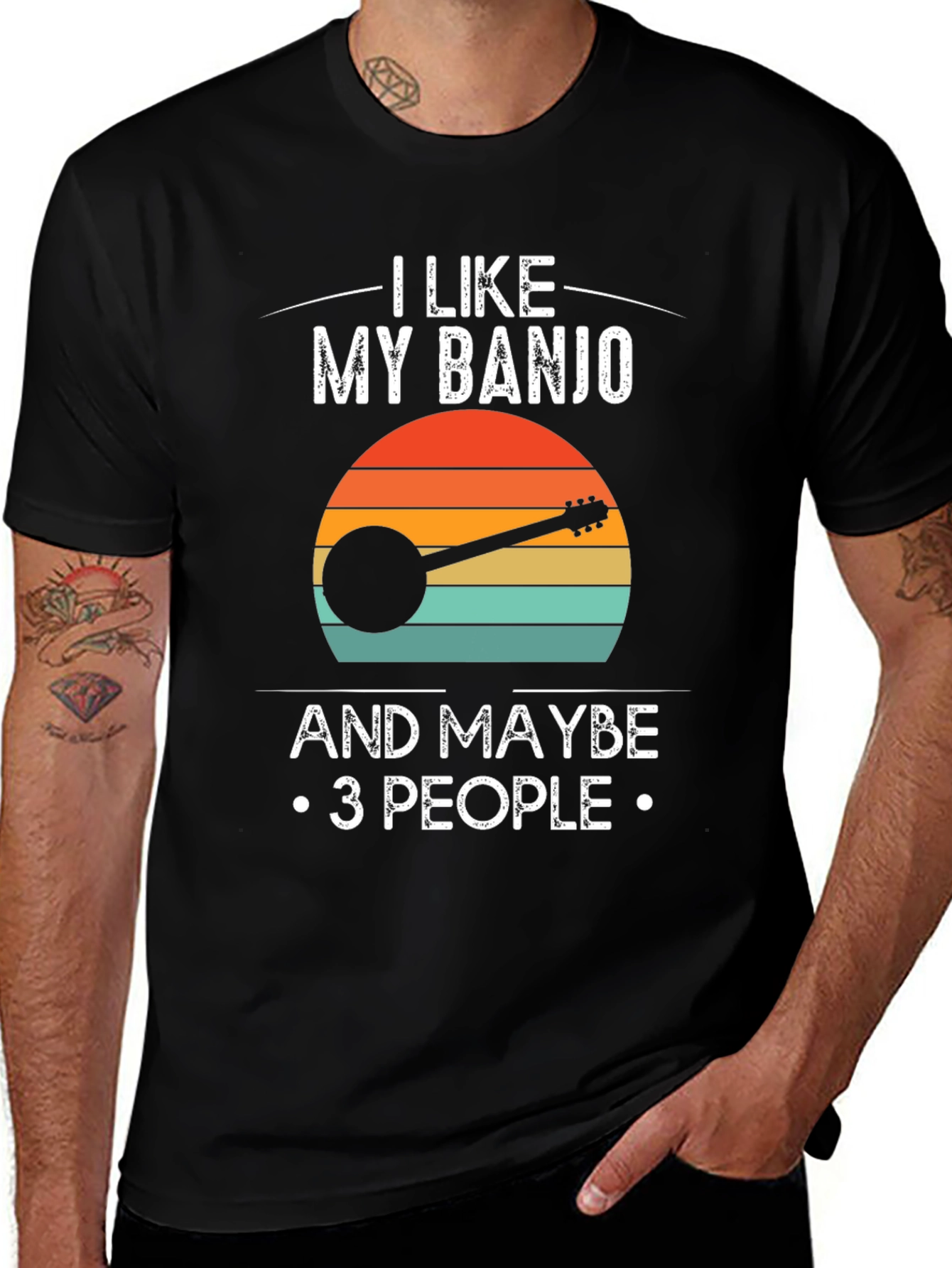 Variant 17 of I Like My Banjo and Maybe 3 People T-Shirt