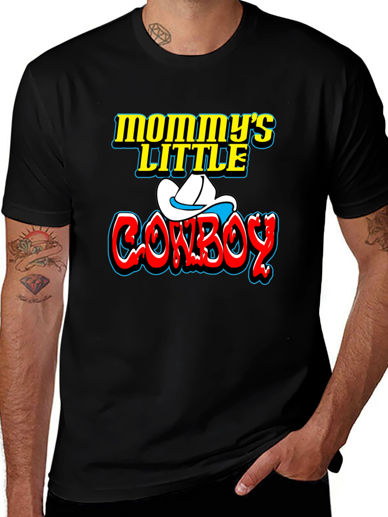 Mommy's Little Cowboy Graphic T-Shirt