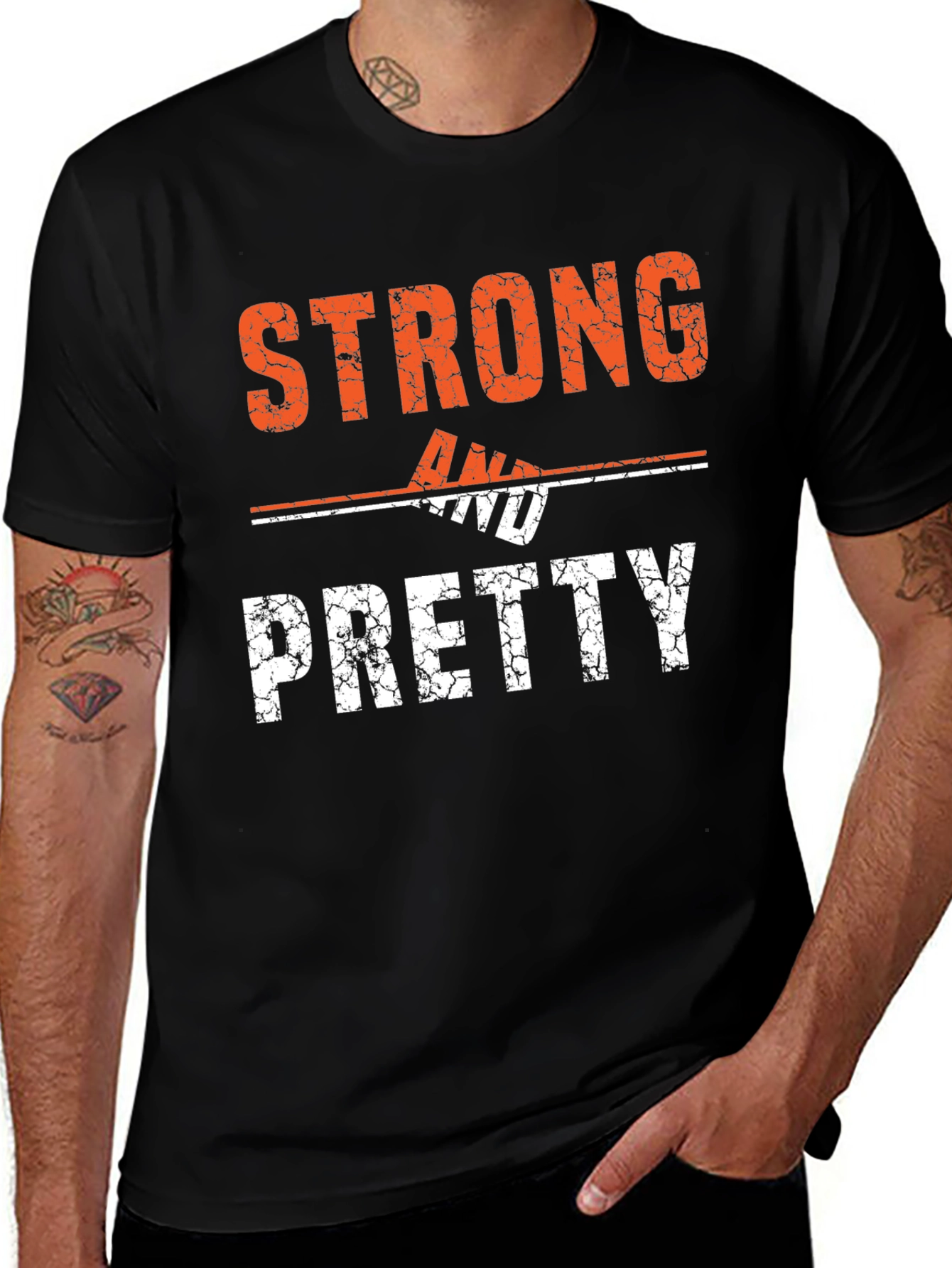 Variant 18 of Strong & Pretty Graphic T-Shirt - Black