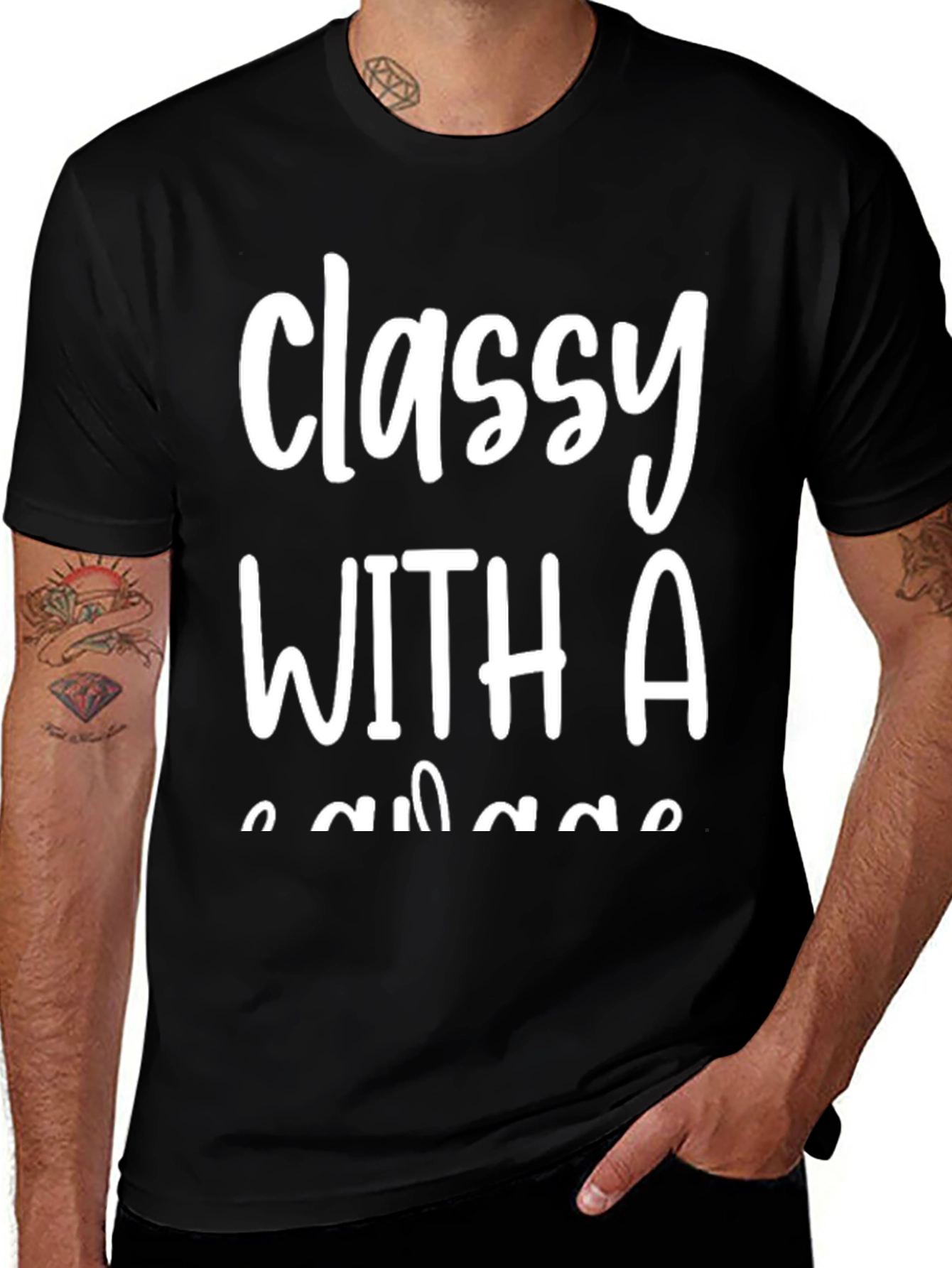 Variant 13 of Classy With A Savage T-Shirt - Black
