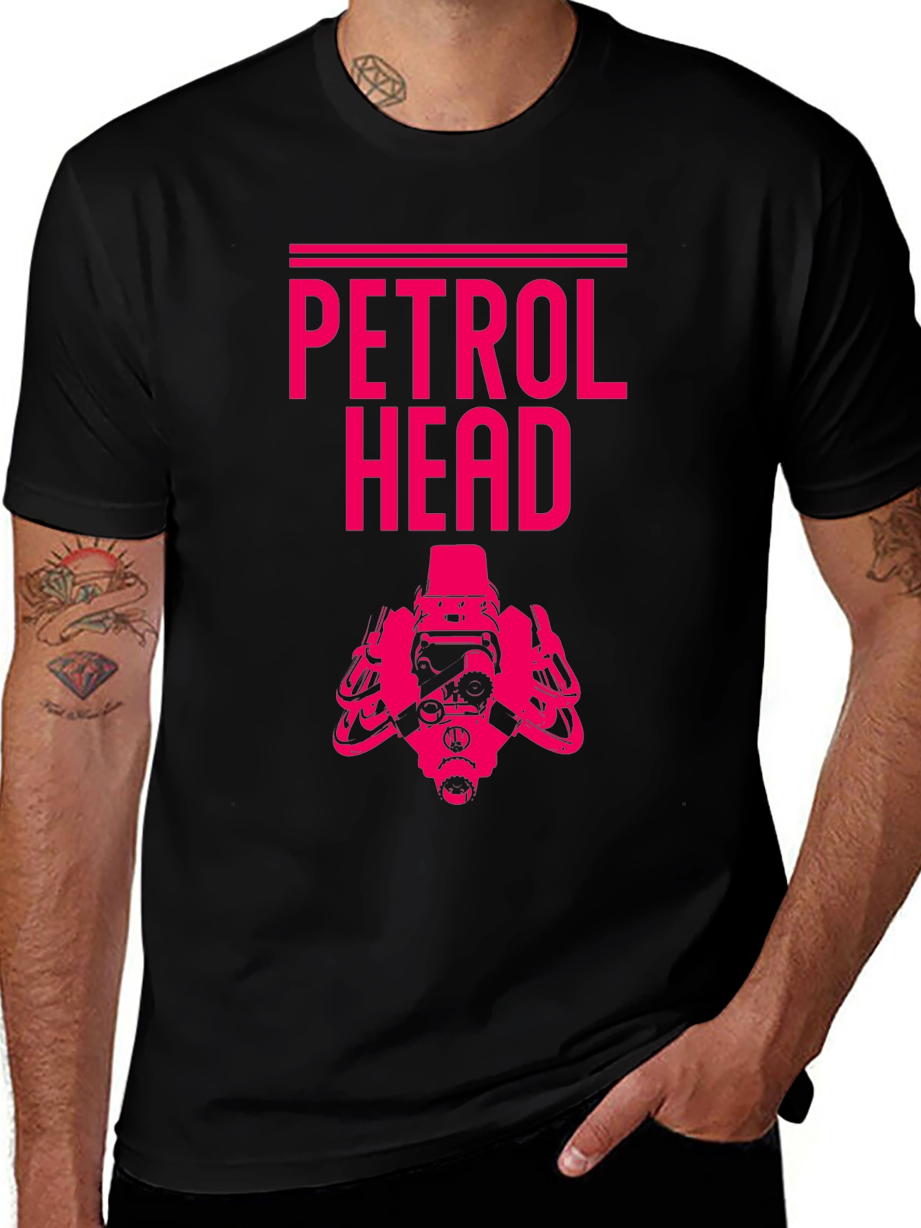 Variant 21 of Petrol Head Graphic T-Shirt - Black