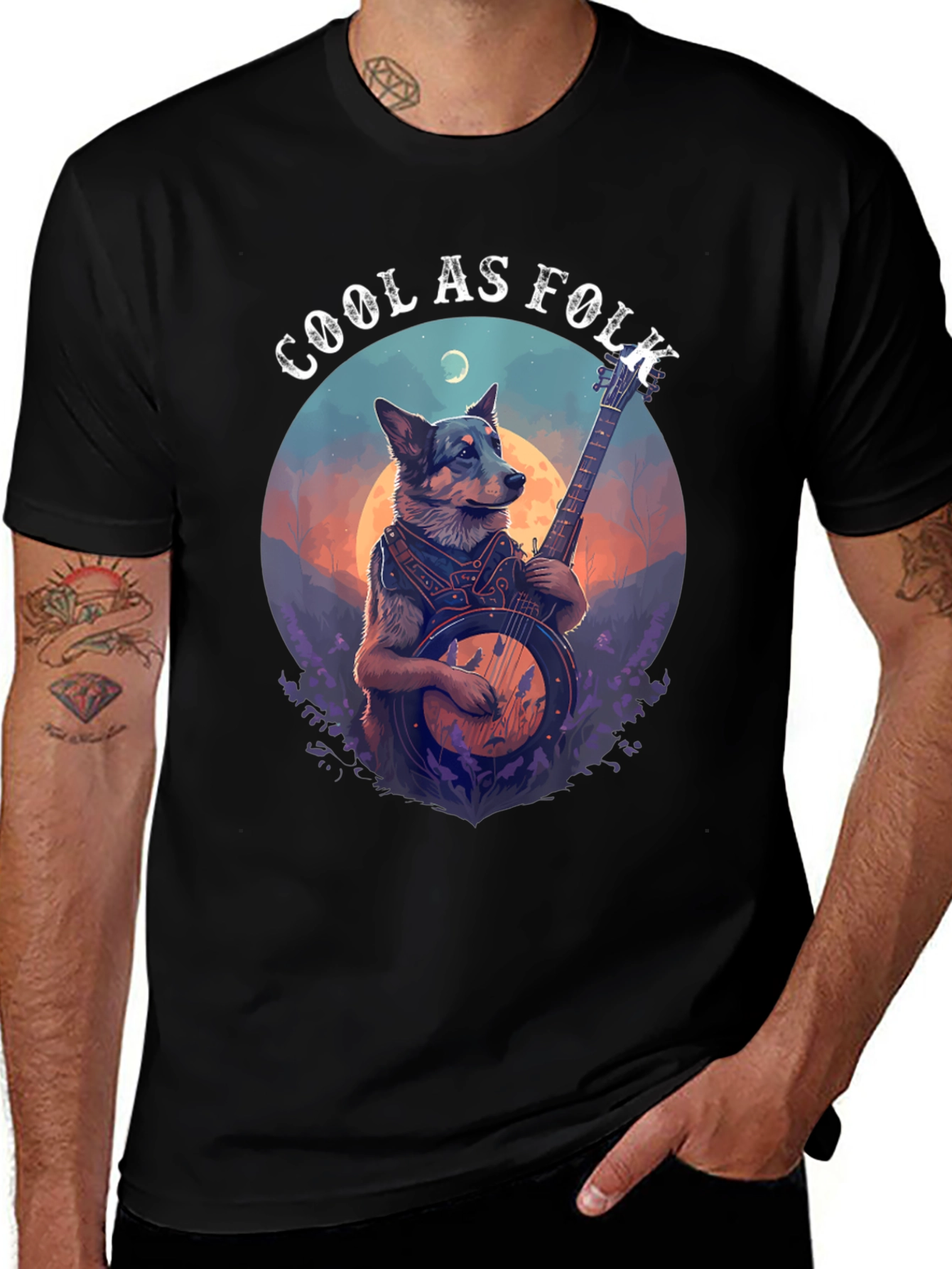 Variant 11 of Cool As Folk Dog Graphic T-Shirt