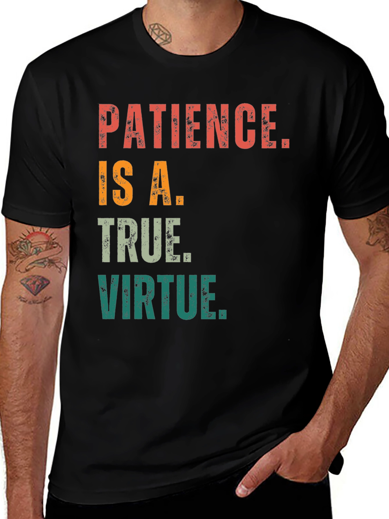 Variant 6 of Patience Is A True Virtue T-Shirt