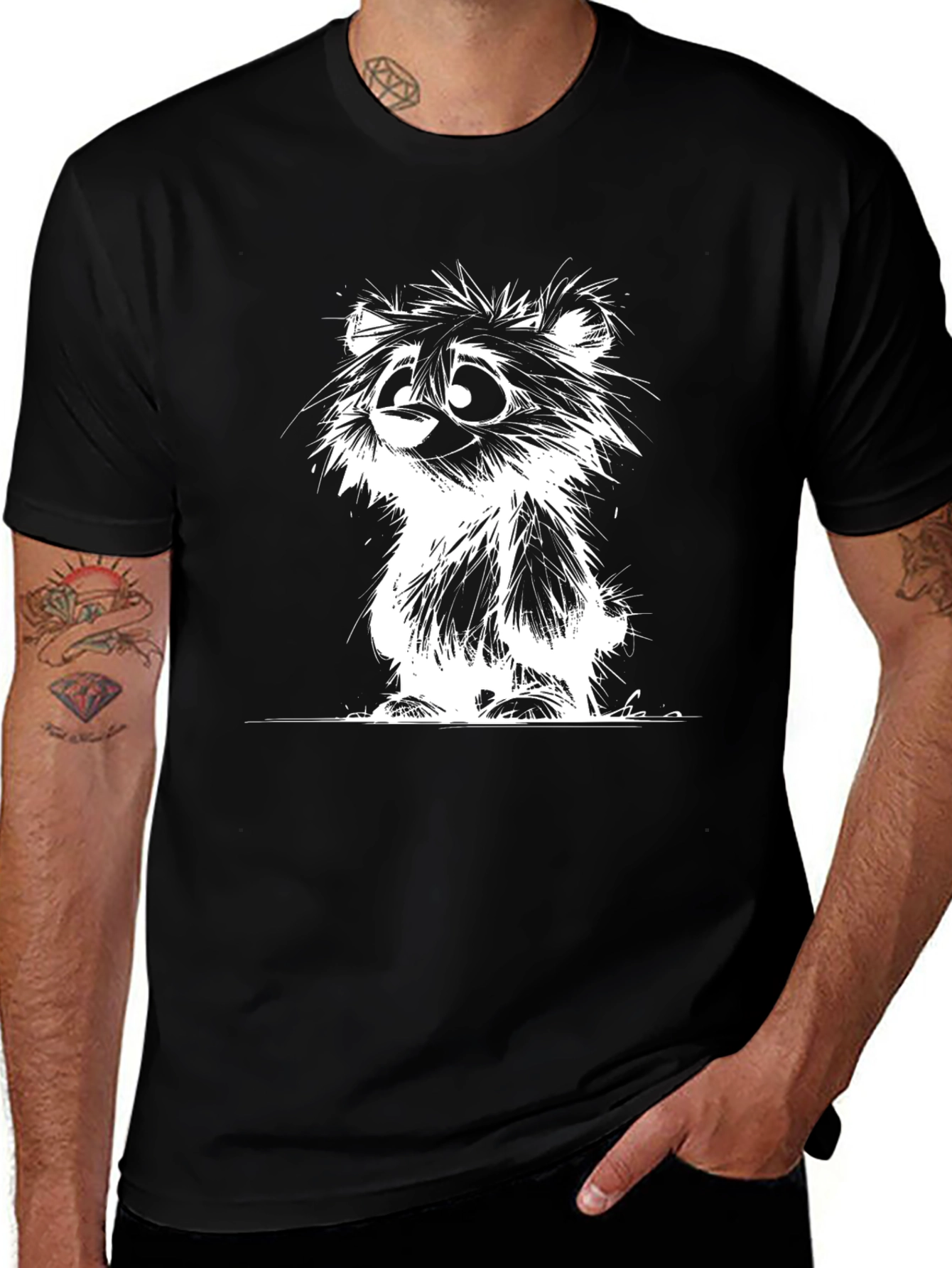 Variant 12 of Whimsical Cartoon Bear T-Shirt