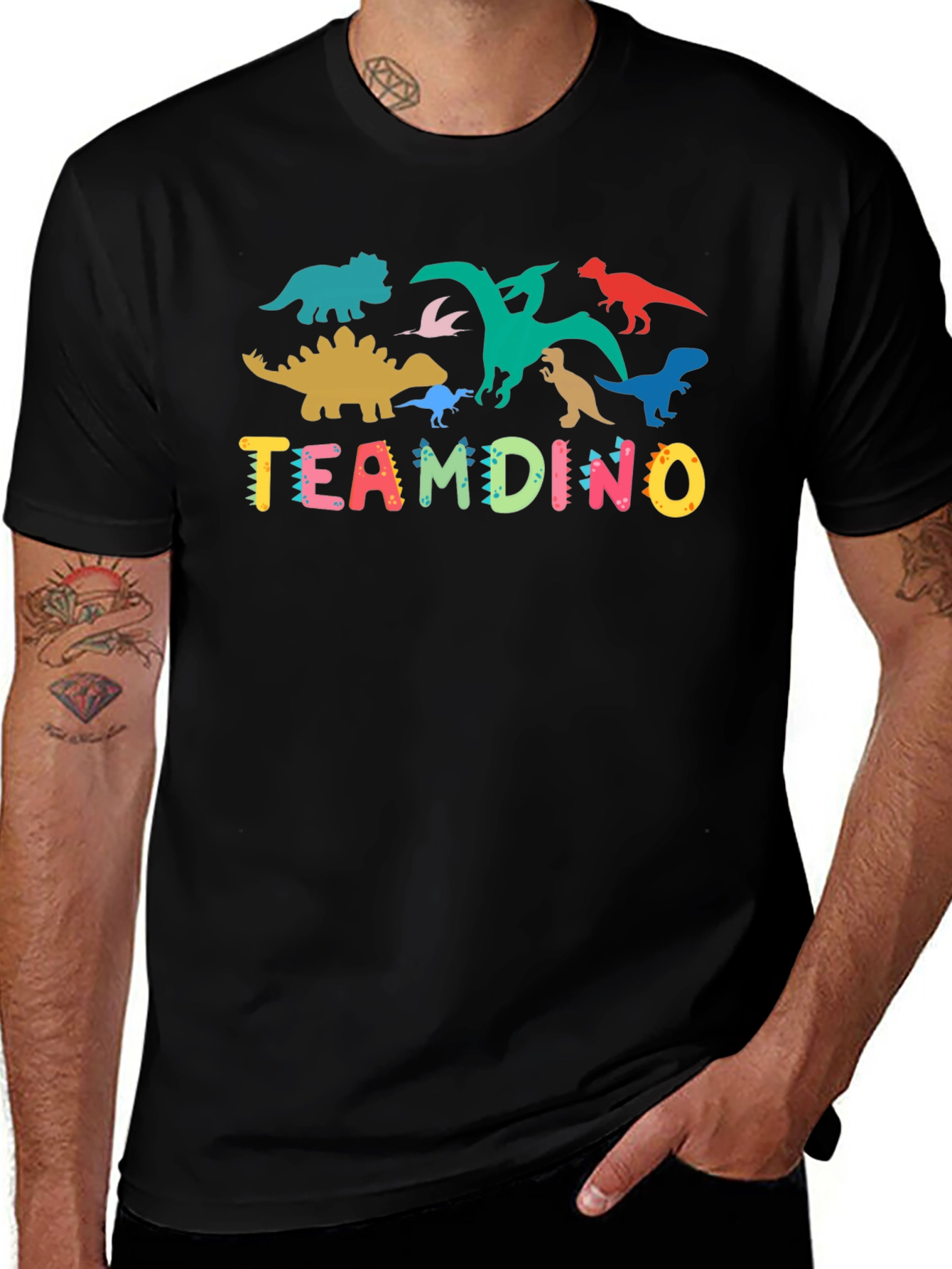 Variant 30 of Team Dino Graphic Print T-Shirt