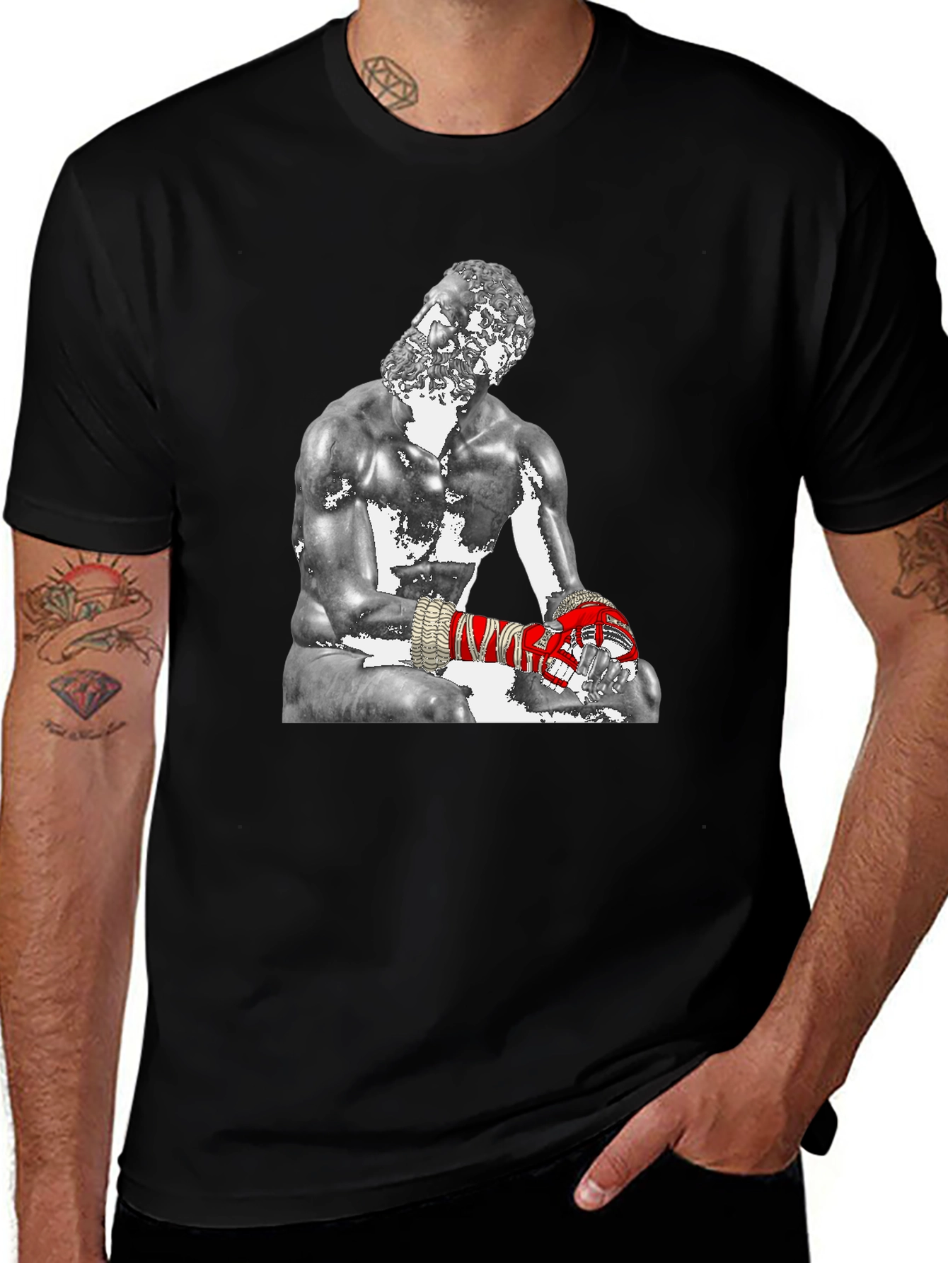 Variant 27 of Sculpture Boxer Graphic T-Shirt