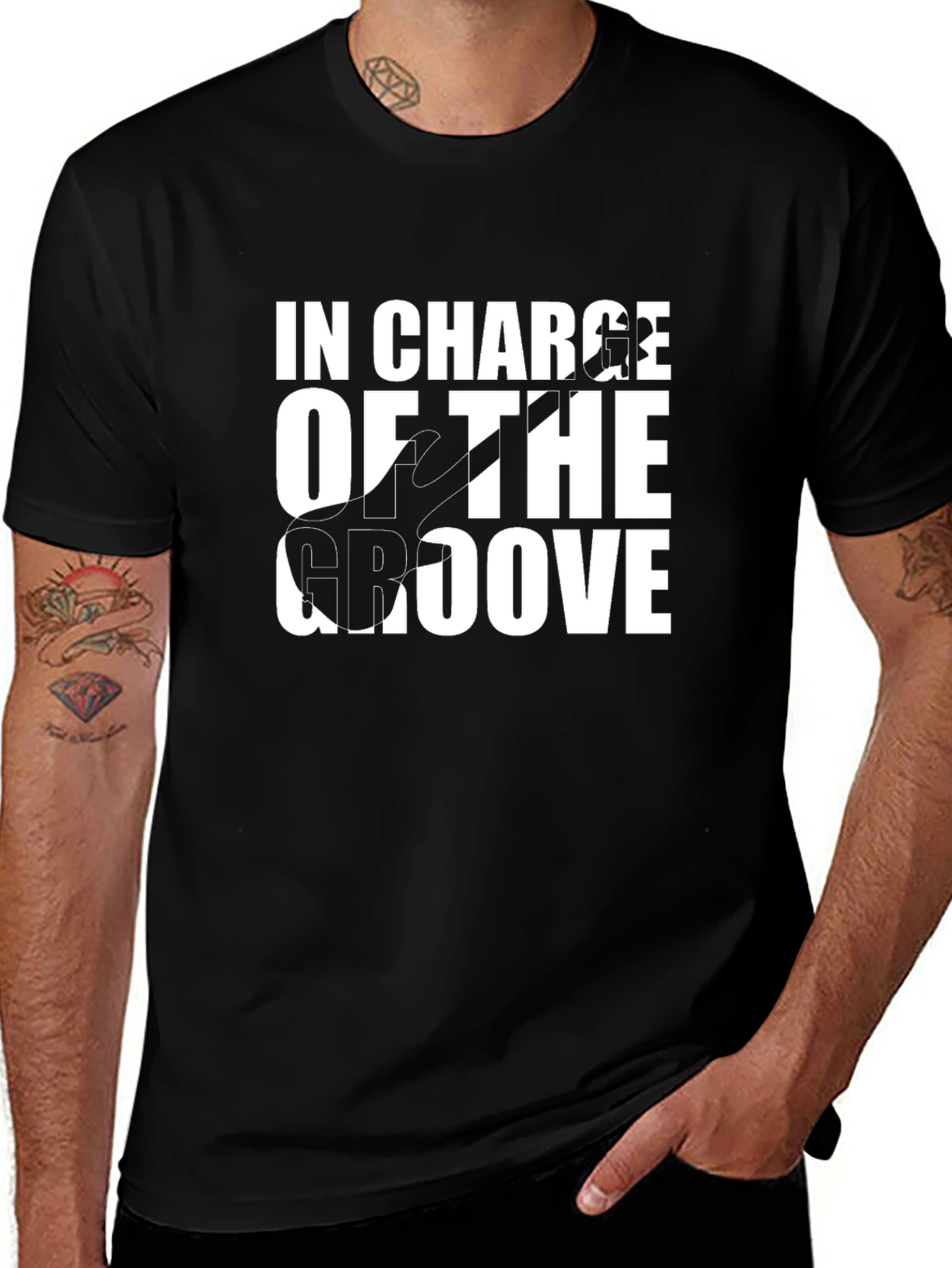 Variant 3 of In Charge of the Groove Black T-Shirt