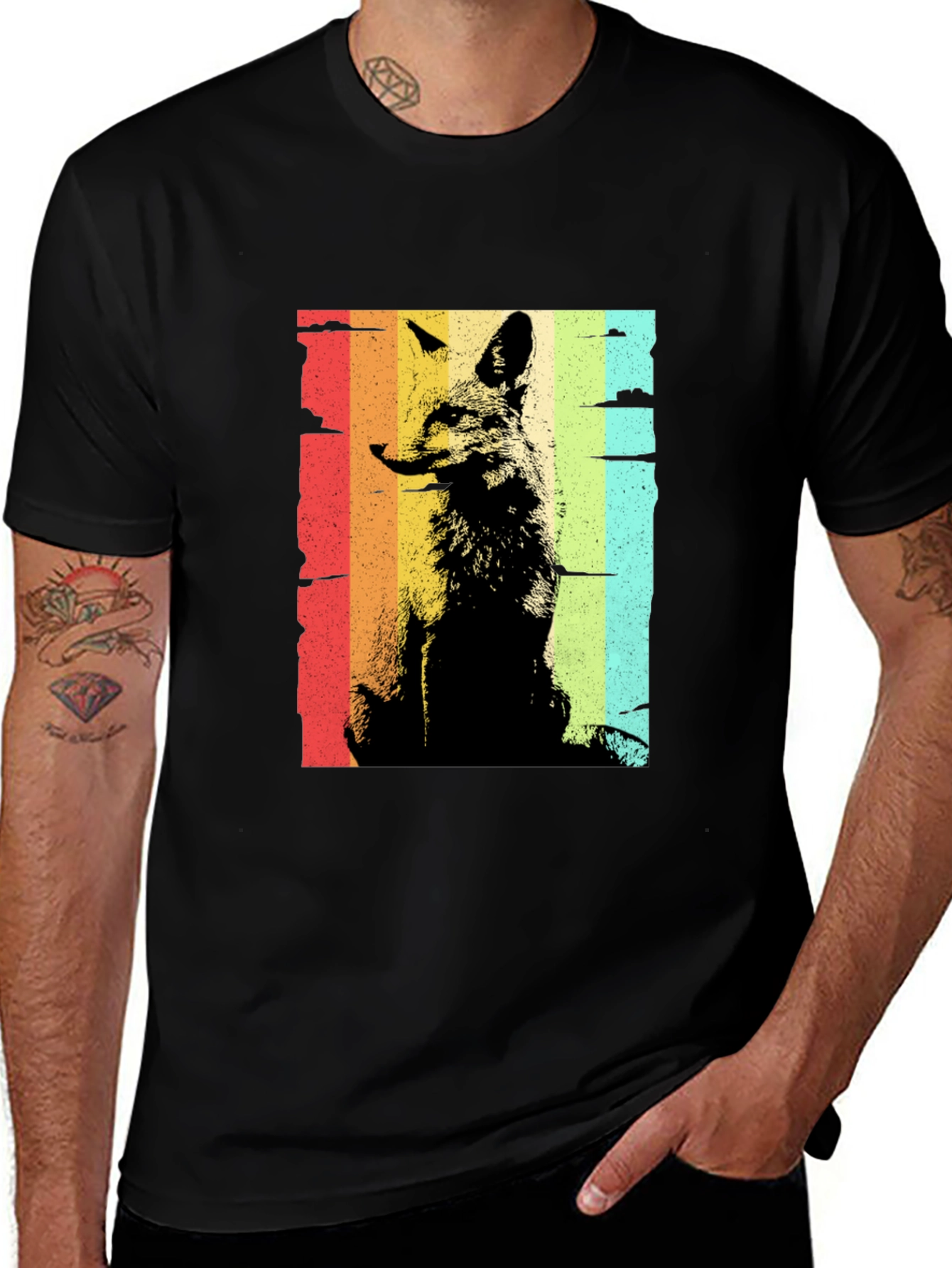 Variant 30 of Retro Fox T-Shirt - Vintage Style Graphic Tee
