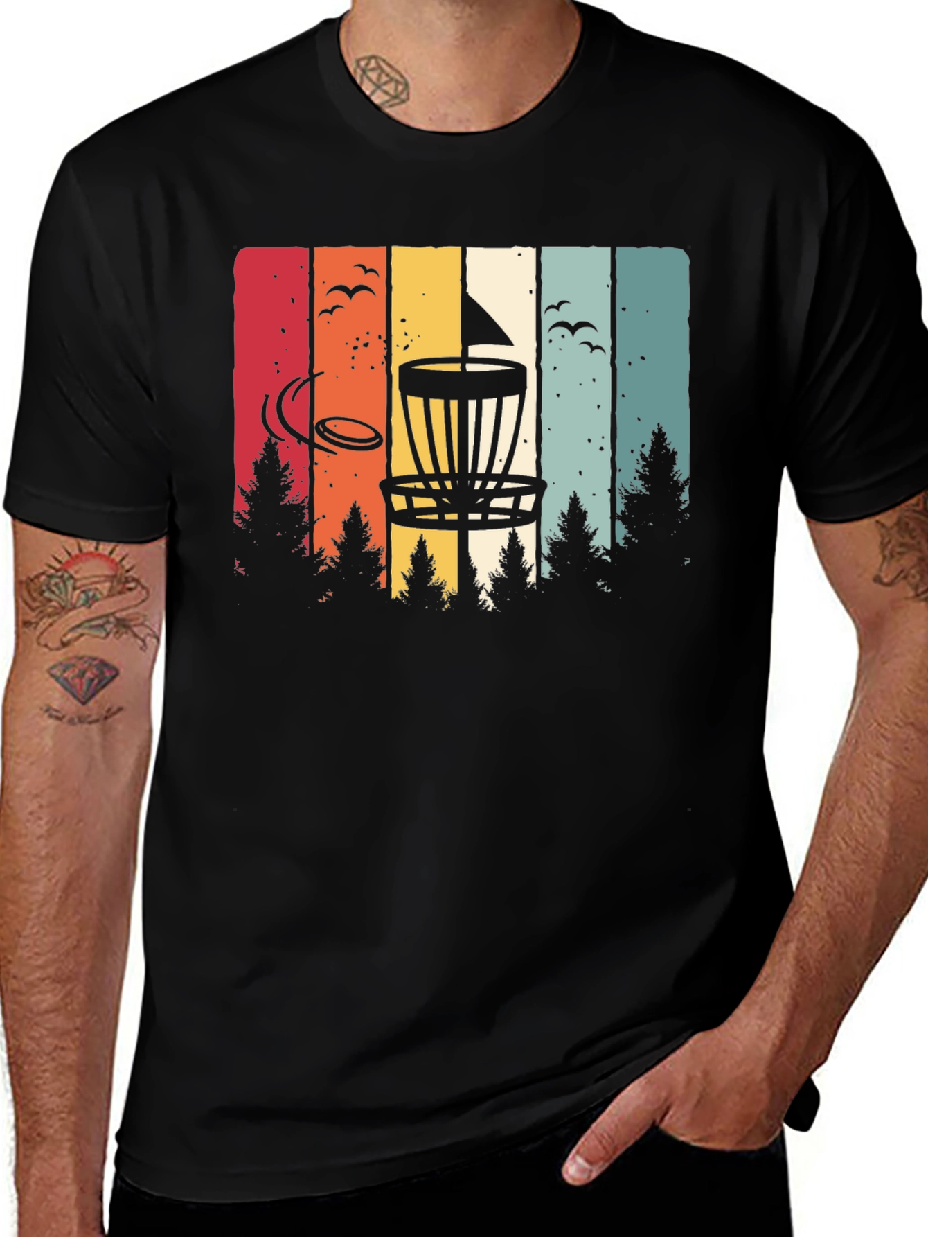 Variant 10 of Retro Disc Golf T-Shirt | Sporty & Stylish