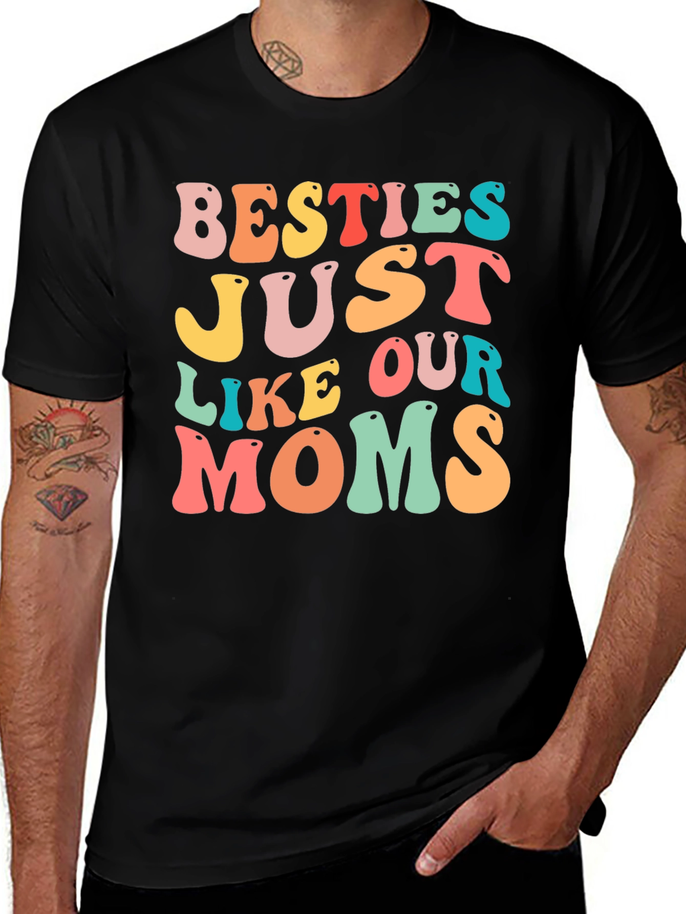 Variant 5 of Besties Like Our Moms Graphic T-Shirt