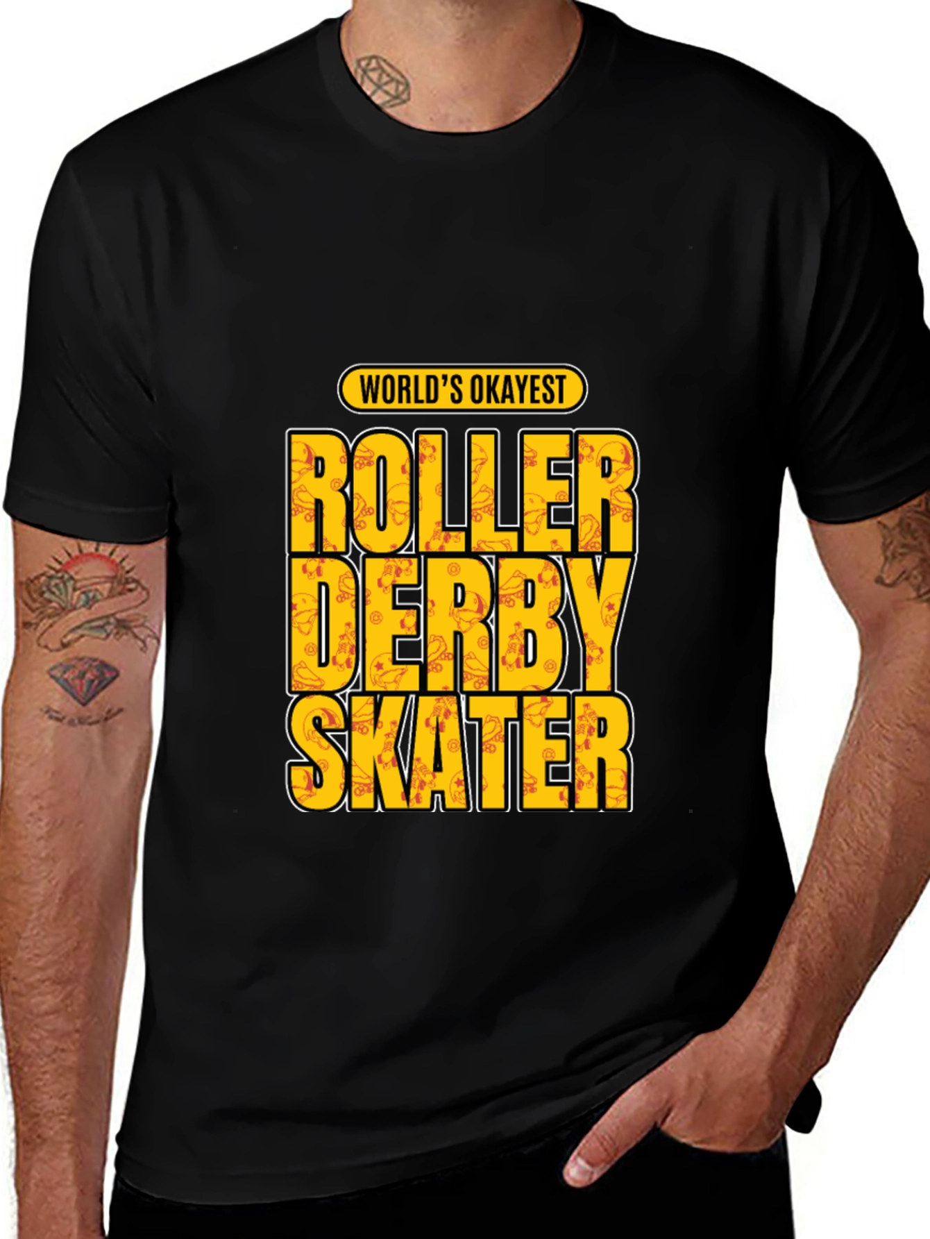 Variant 18 of Roller Derby Skater T-Shirt - World's Okayest