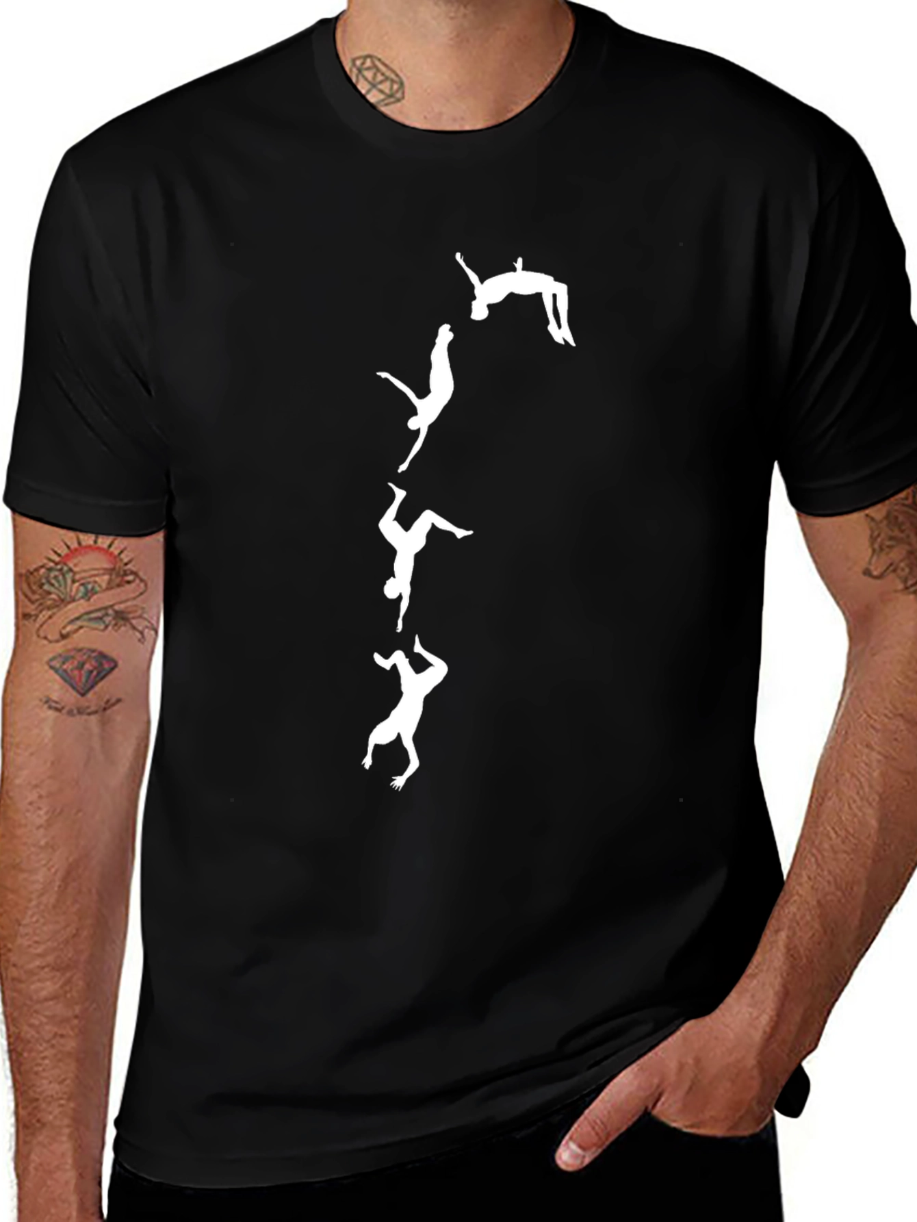 Variant 20 of Gymnast Evolution Black T-Shirt